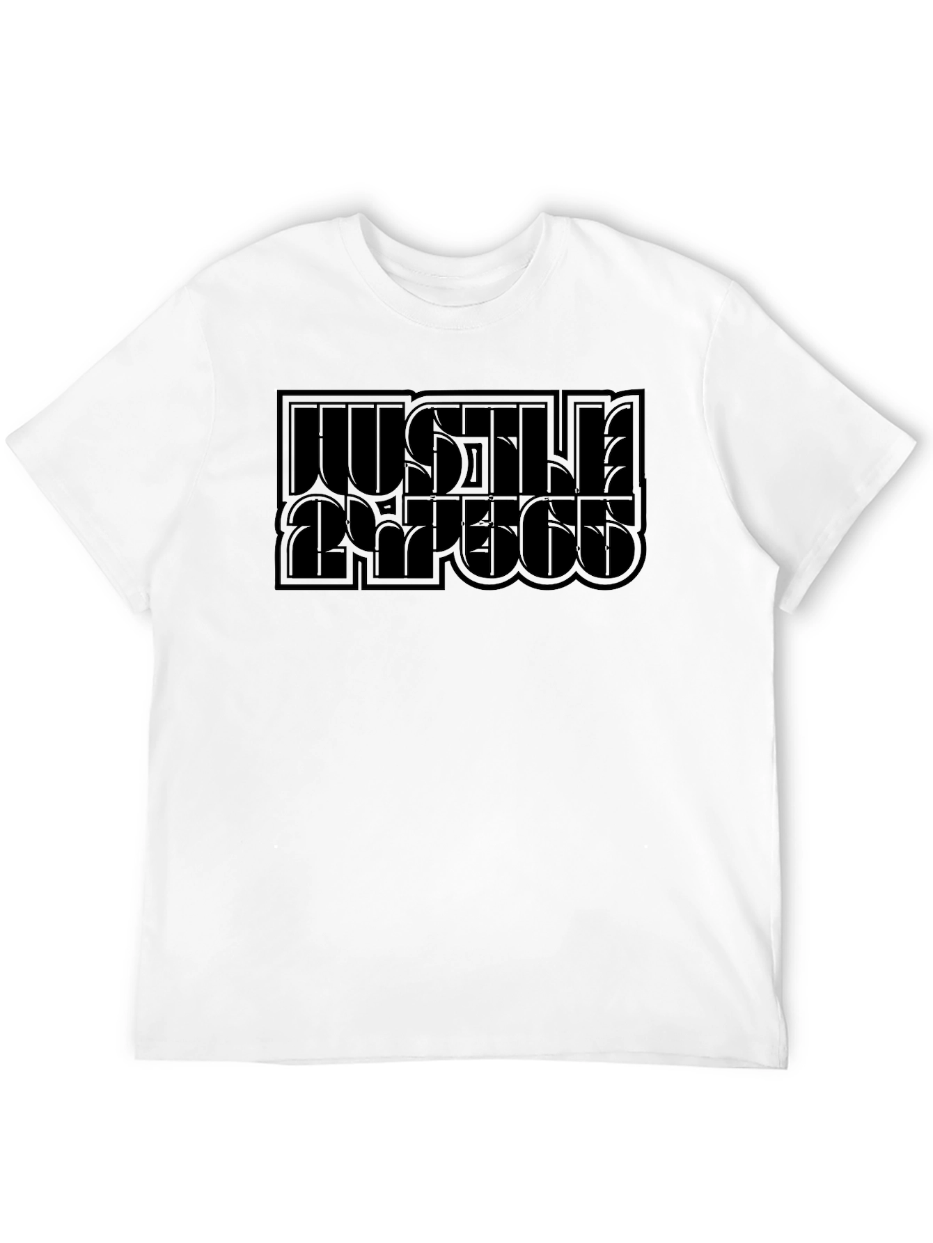 Hustle Repeat Black Graphic Tee