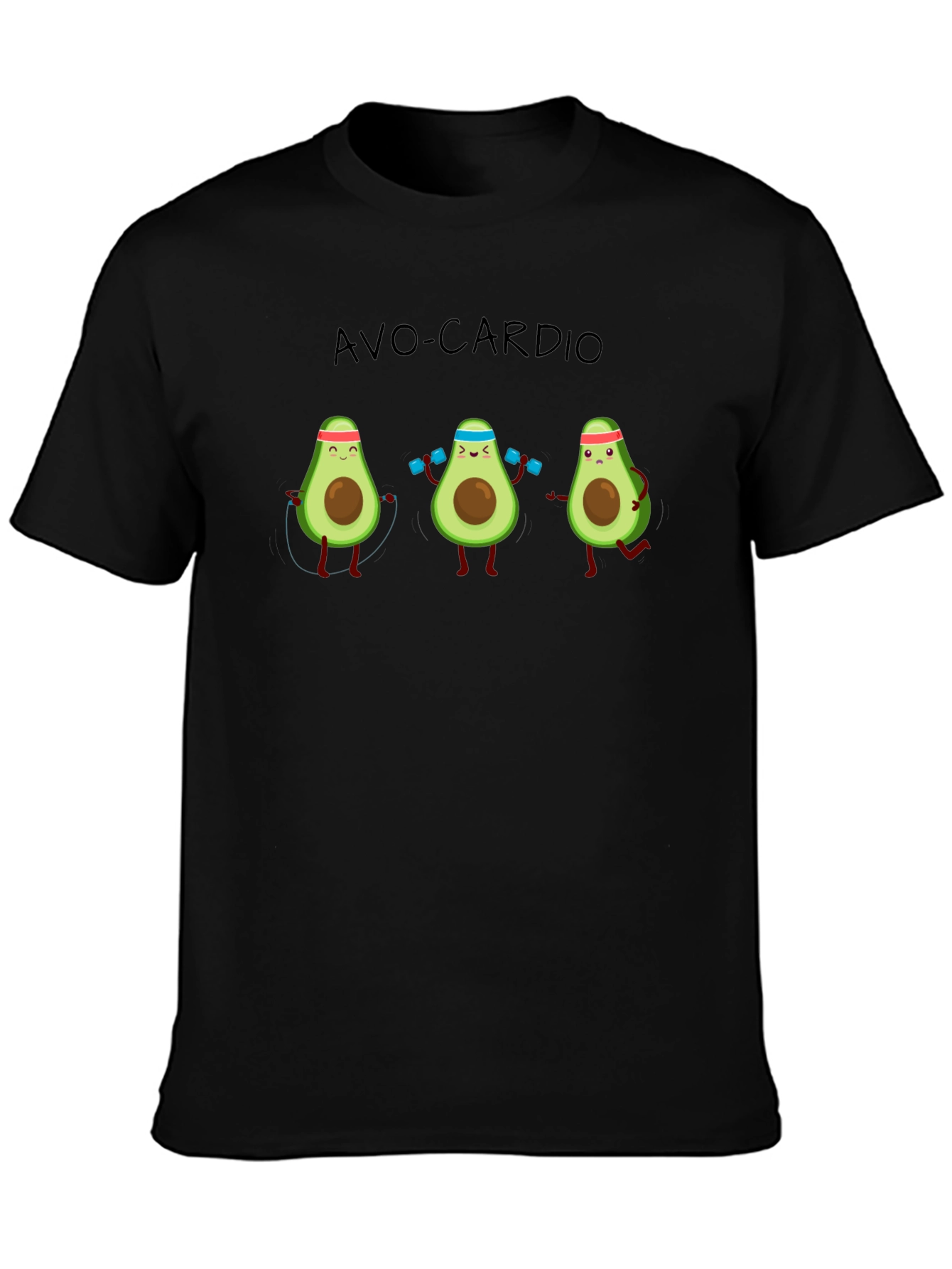 Avo-Cardio T-Shirt: Avocado Workout Humor