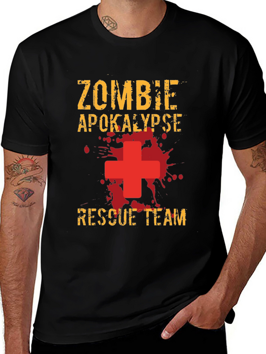 Zombie Apocalypse Rescue Team Graphic T-Shirt