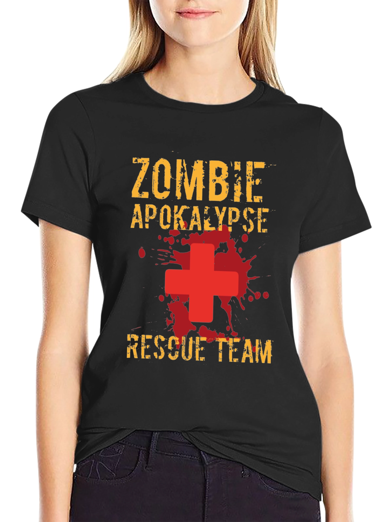 Zombie Apocalypse Rescue Team Graphic T-Shirt