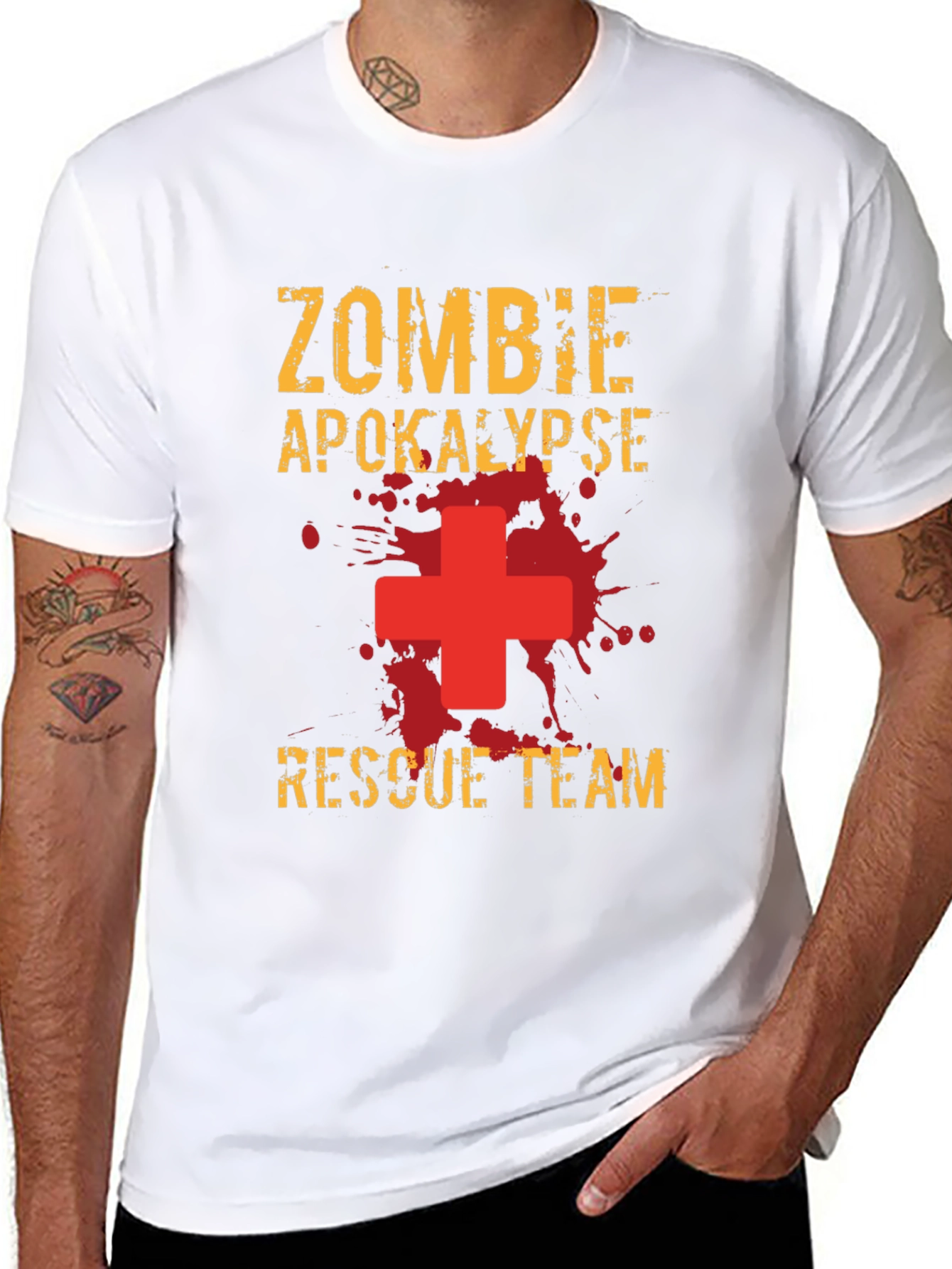 Zombie Apocalypse Rescue Team Graphic T-Shirt