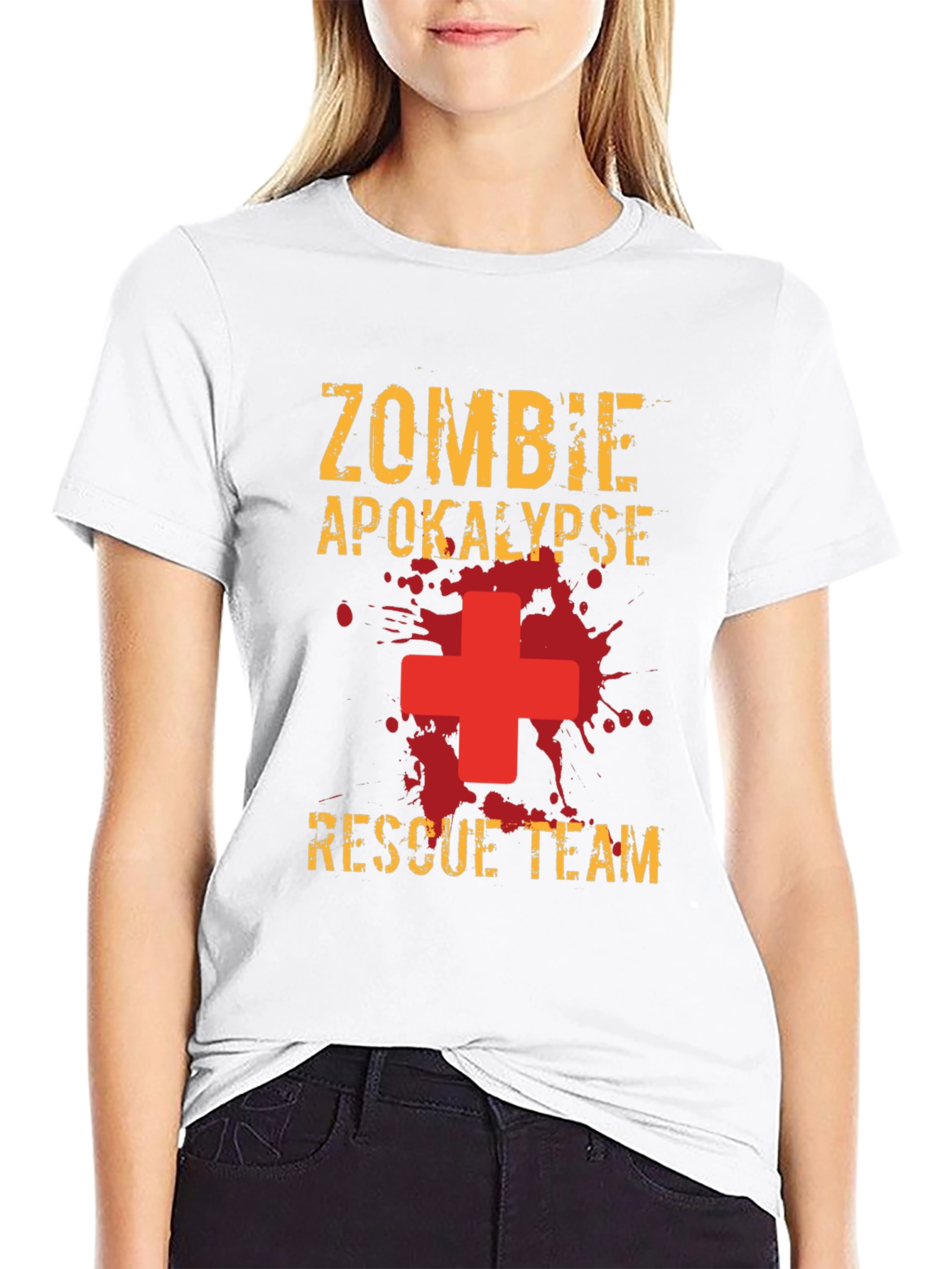 Zombie Apocalypse Rescue Team Graphic T-Shirt