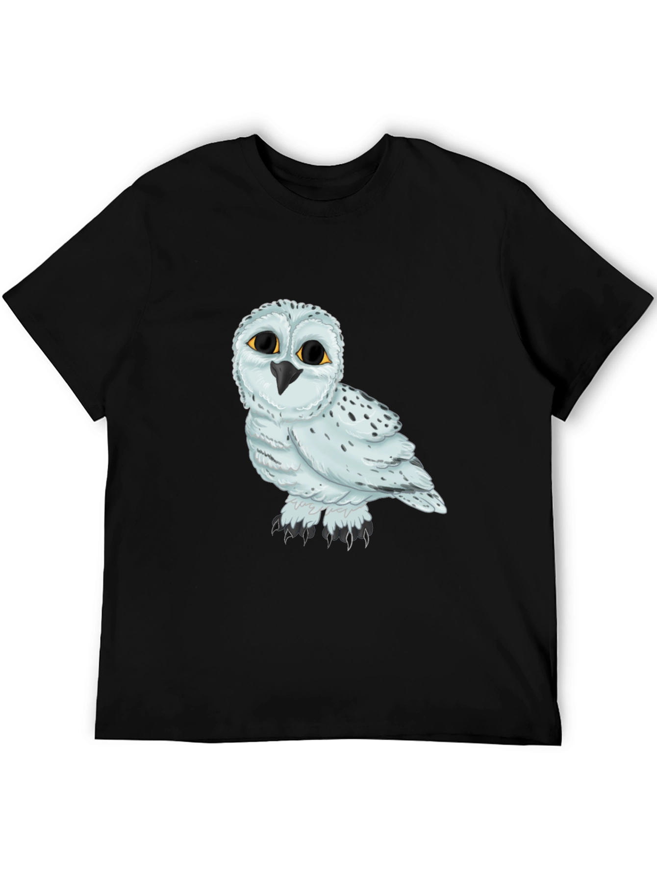 Owl Graphic Black T-Shirt Unisex