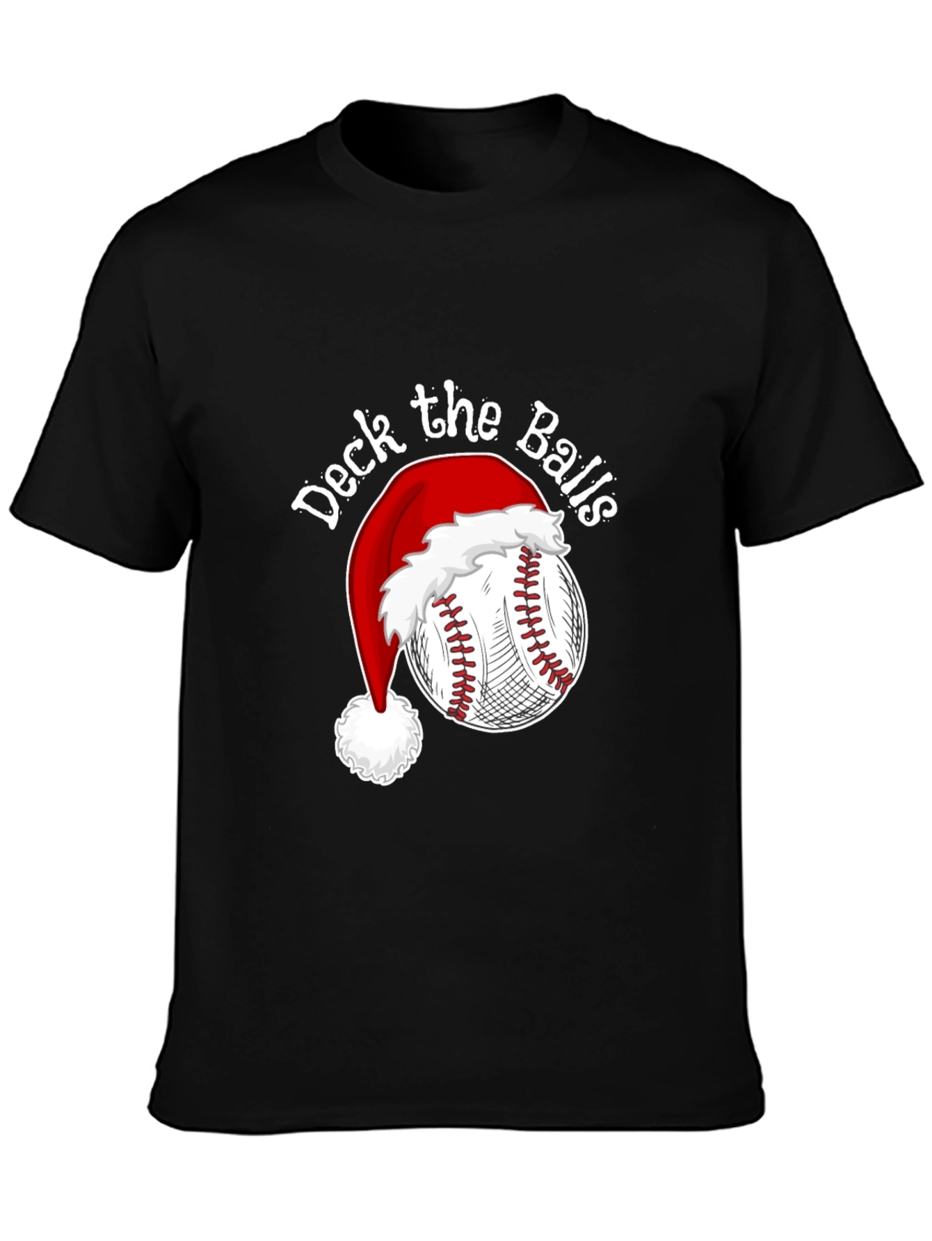 Deck the Balls Baseball Christmas T-Shirt