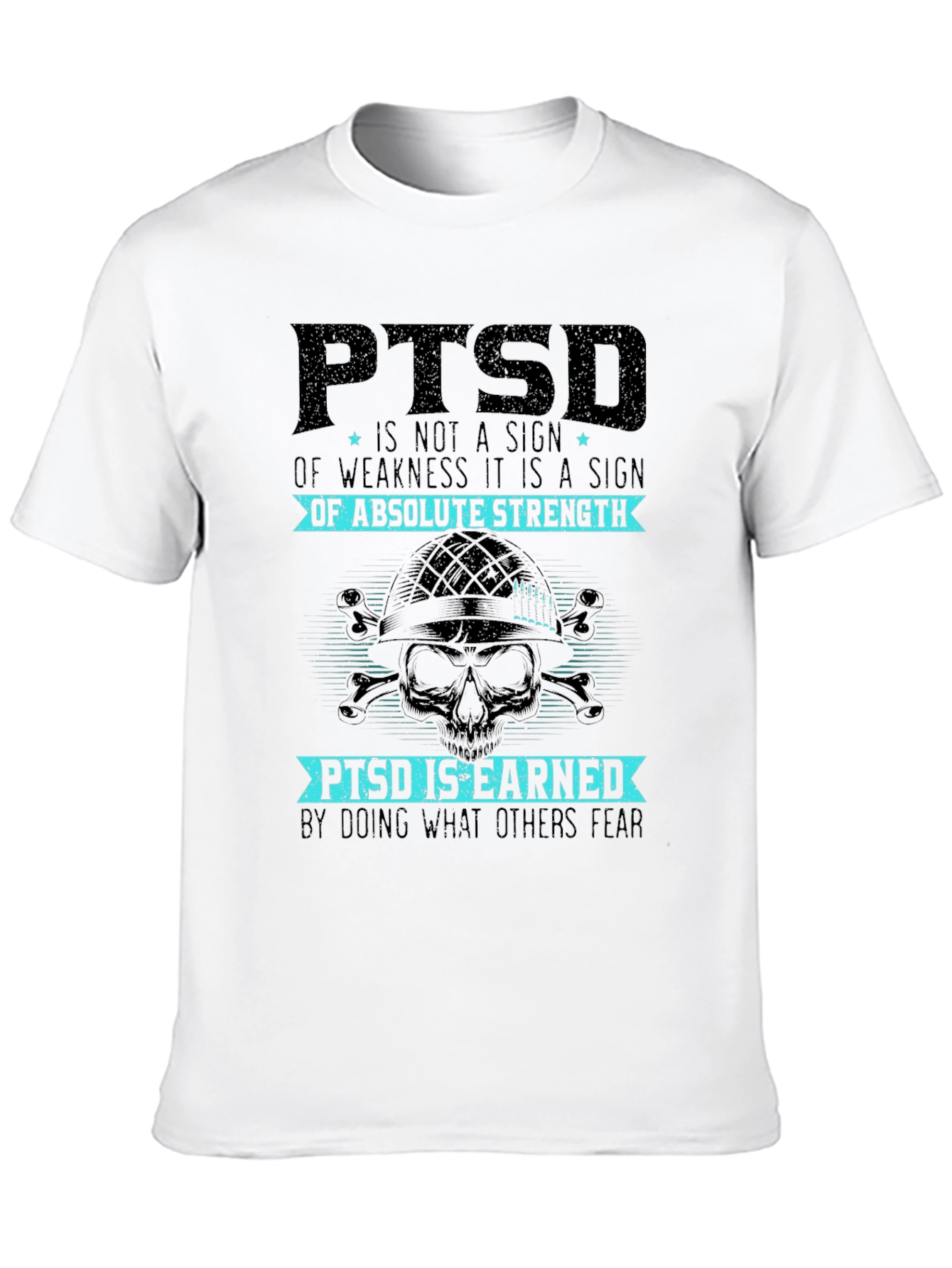 PTSD Absolute Strength Graphic Tee - Military Inspired