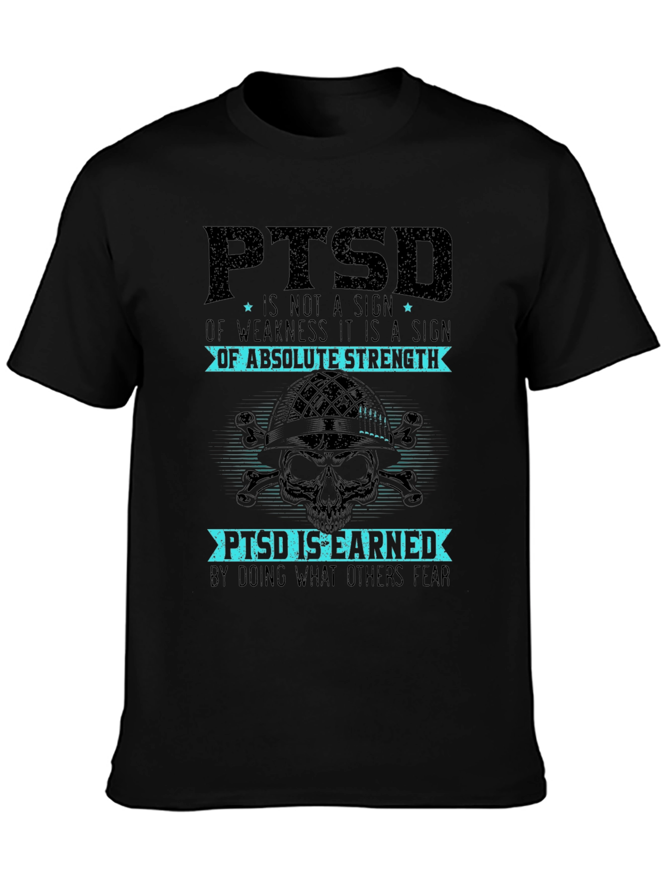 PTSD Absolute Strength Graphic Tee - Military Inspired