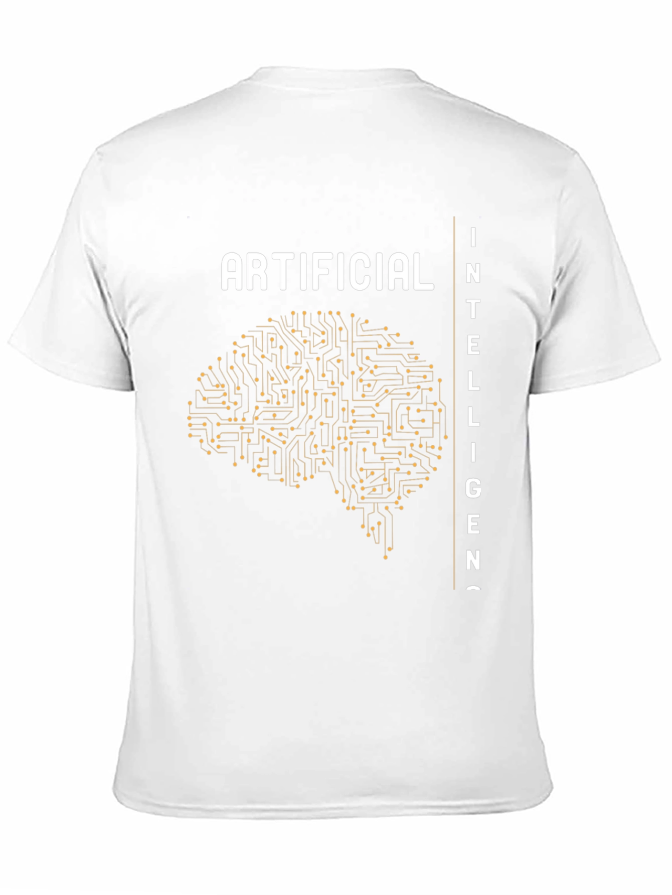 Artificial Intelligence Brain Circuit Black T-Shirt