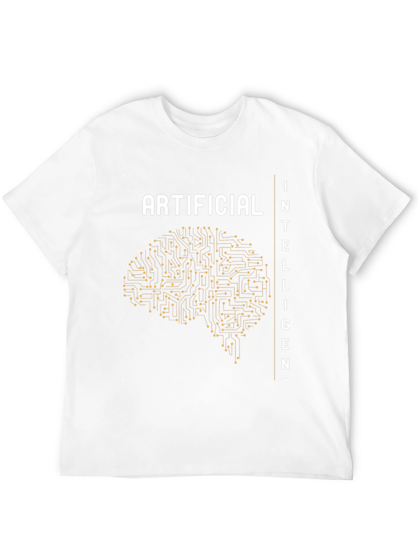 Artificial Intelligence Brain Circuit Black T-Shirt