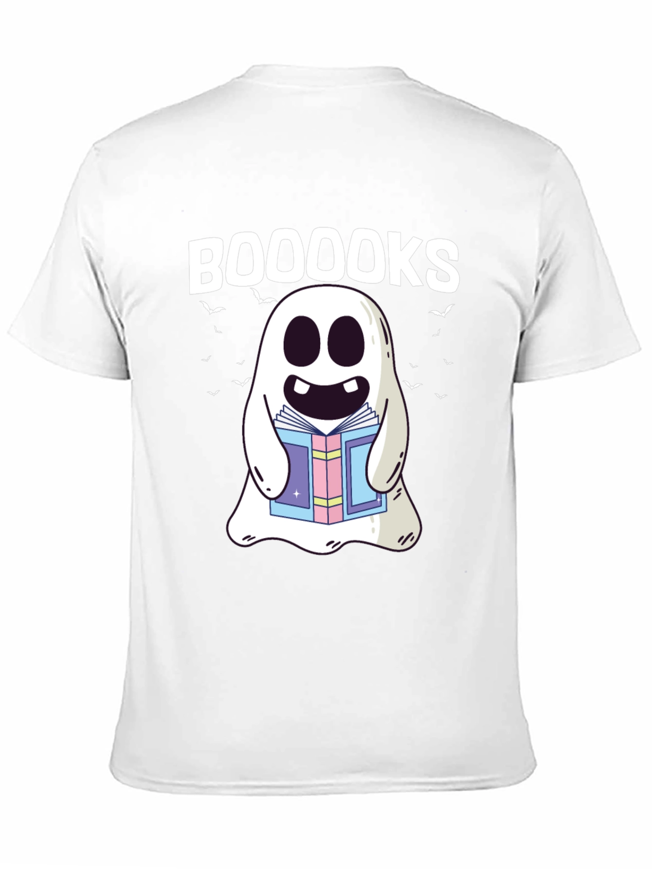 Booooks Ghost T-Shirt - Halloween Spooky Reading
