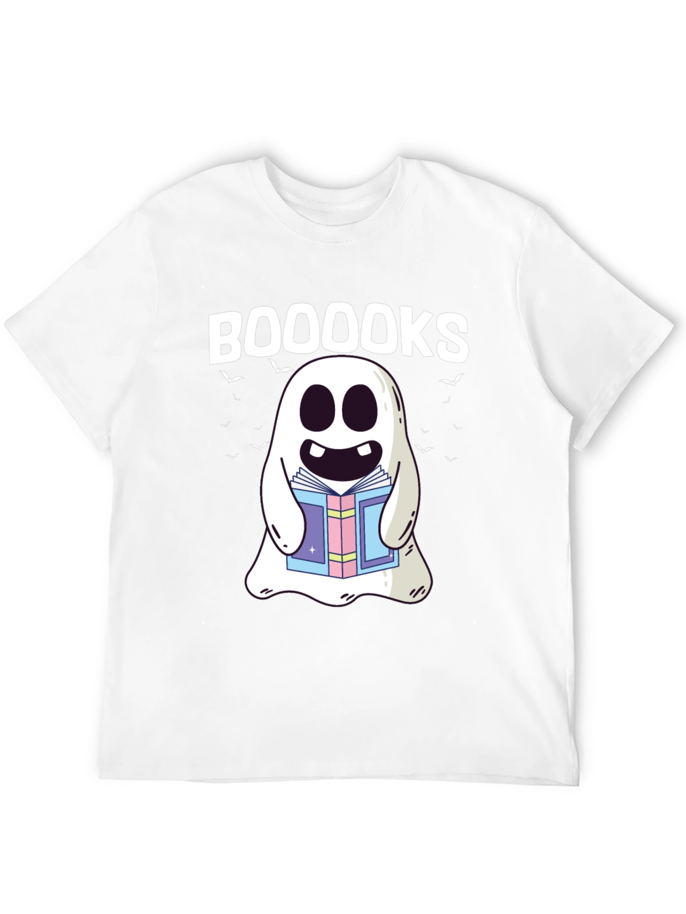 Booooks Ghost T-Shirt - Halloween Spooky Reading