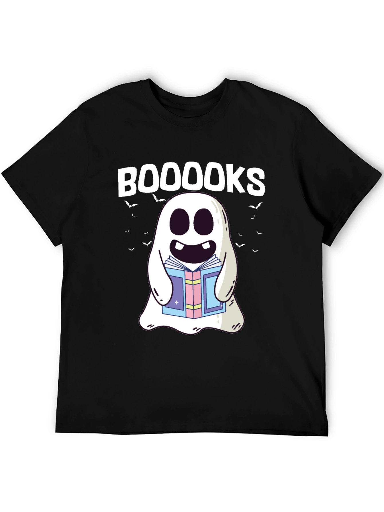 Booooks Ghost T-Shirt - Halloween Spooky Reading