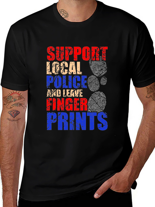 Support Local Police Graphic T-Shirt