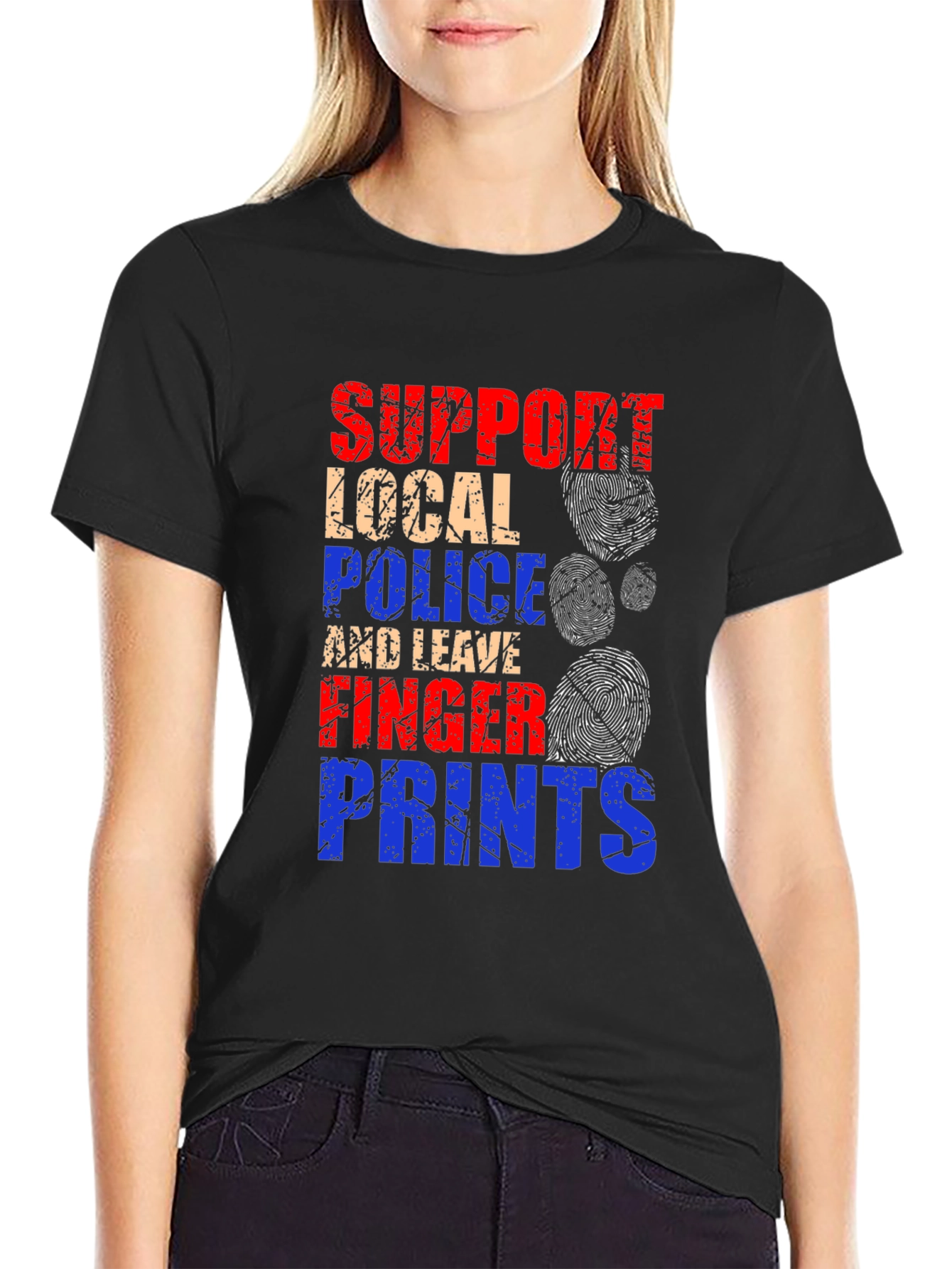 Support Local Police Graphic T-Shirt