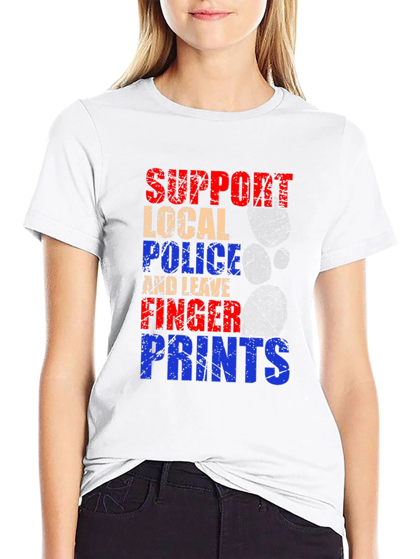 Support Local Police Graphic T-Shirt
