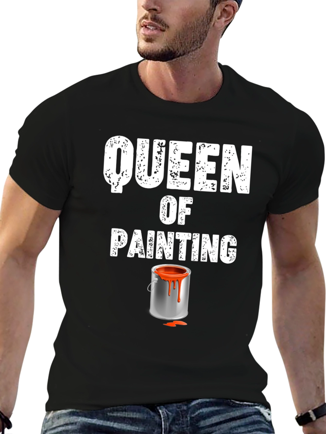 Queen of Painting Graphic T-Shirt - Black