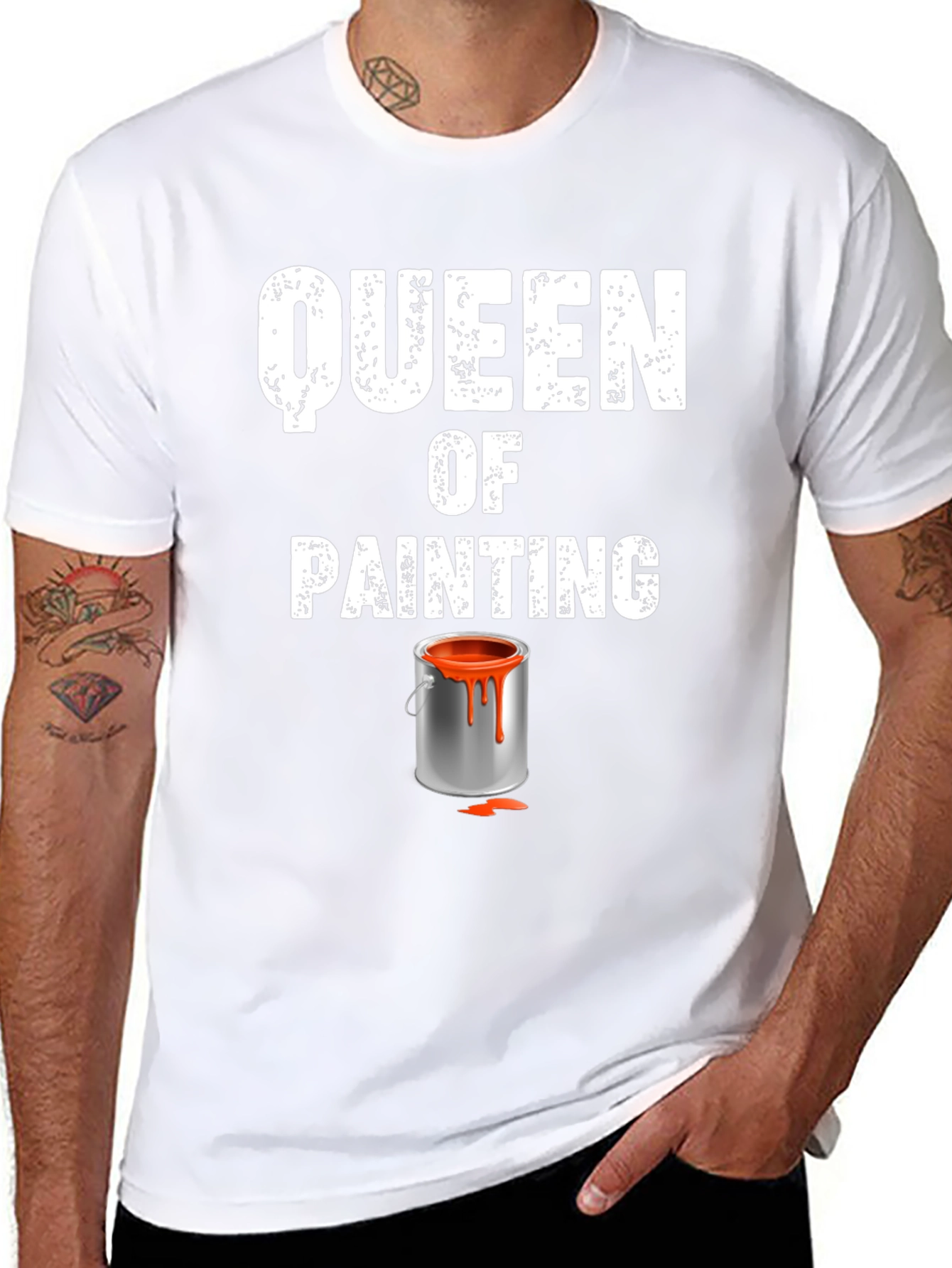 Queen of Painting Graphic T-Shirt - Black