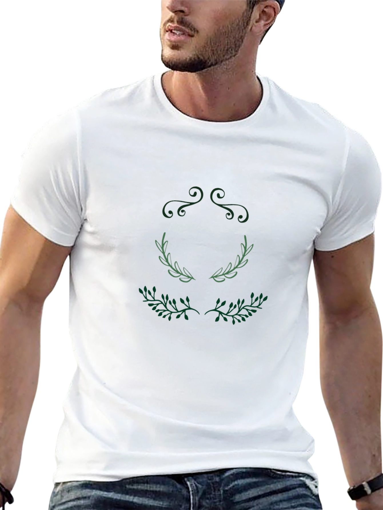 Botanical Laurel Wreath Graphic Tee