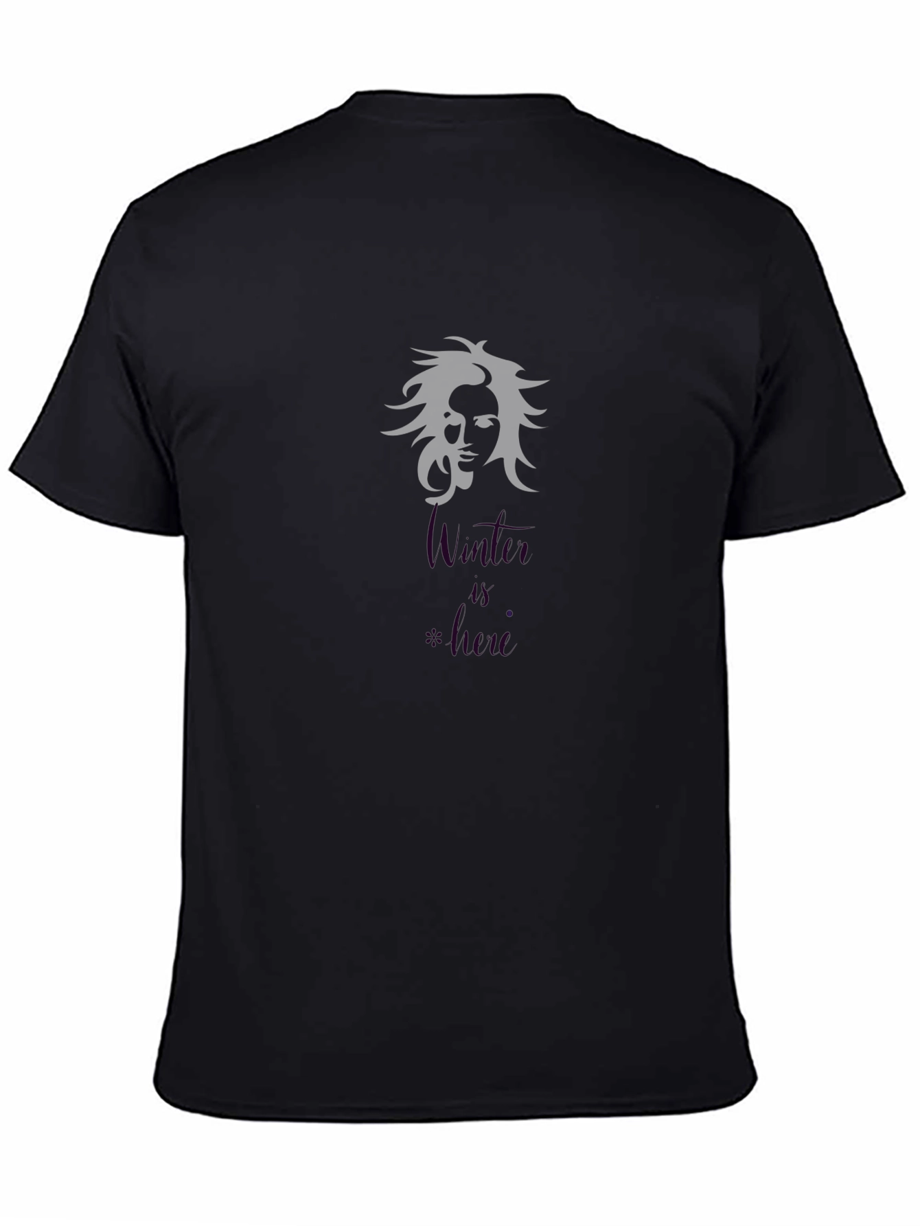 Winter is Here T-Shirt Black Graphic Tee