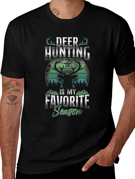 Deer Hunting Favorite Season Graphic Tee