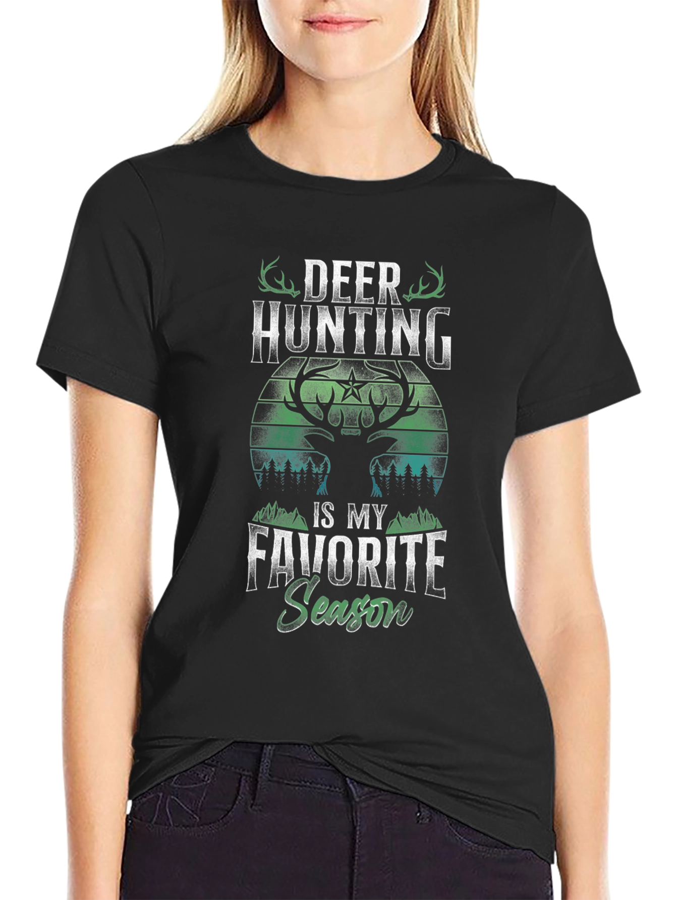 Deer Hunting Favorite Season Graphic Tee