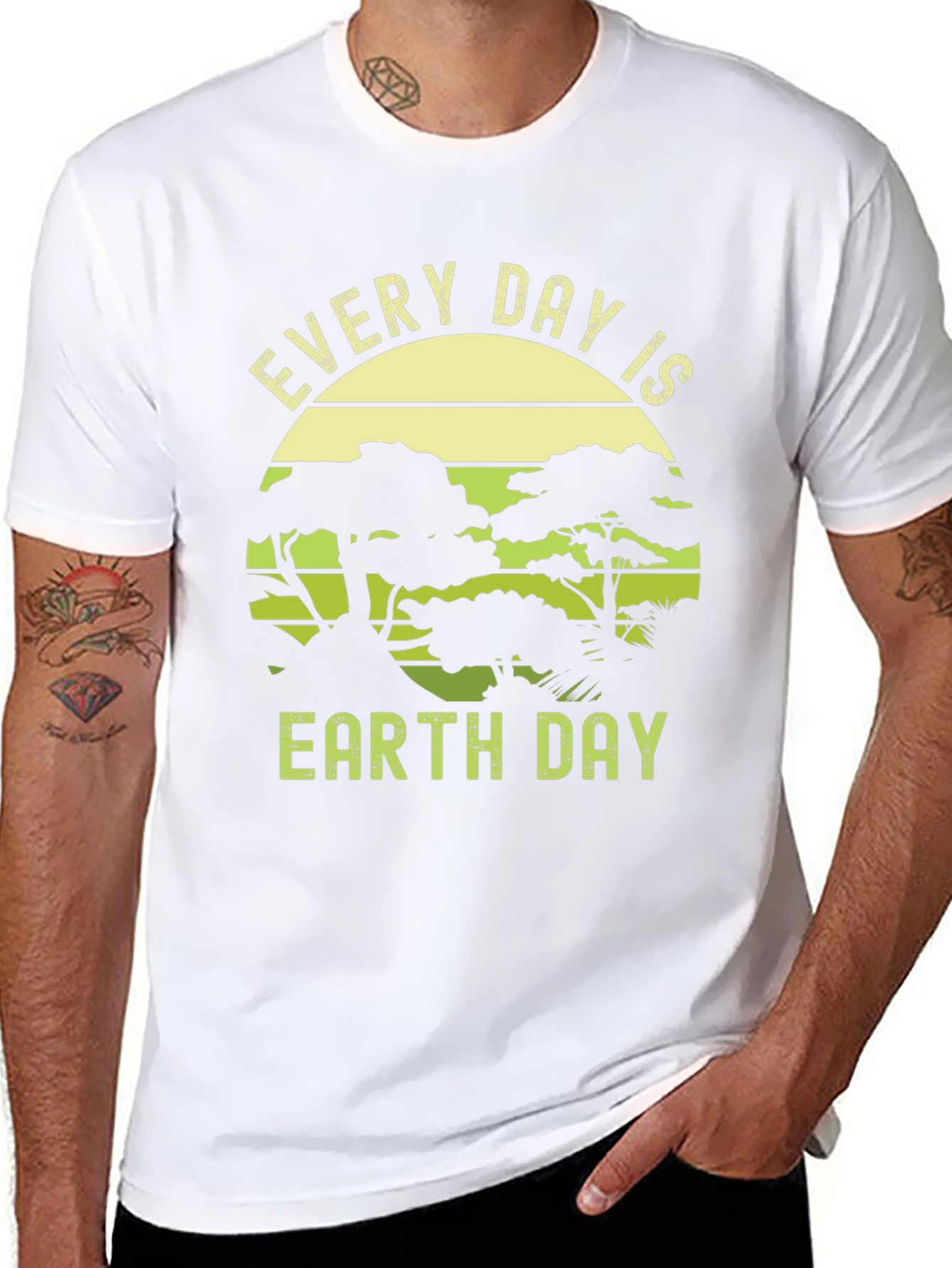 Every Day is Earth Day Black Graphic Tee