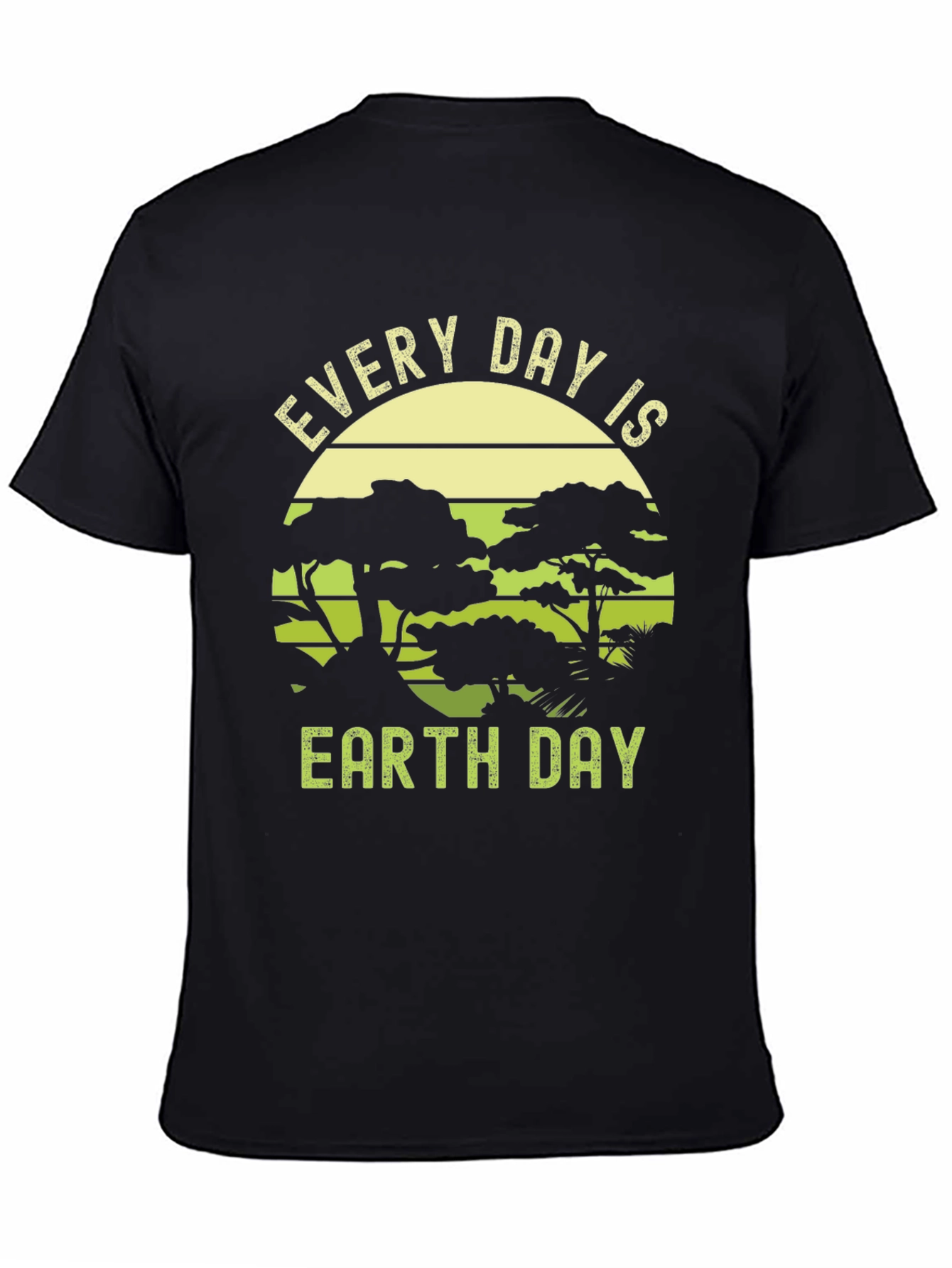 Every Day is Earth Day Black Graphic Tee