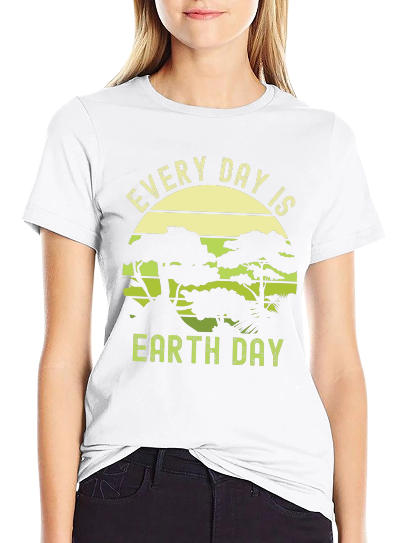 Every Day is Earth Day Black Graphic Tee