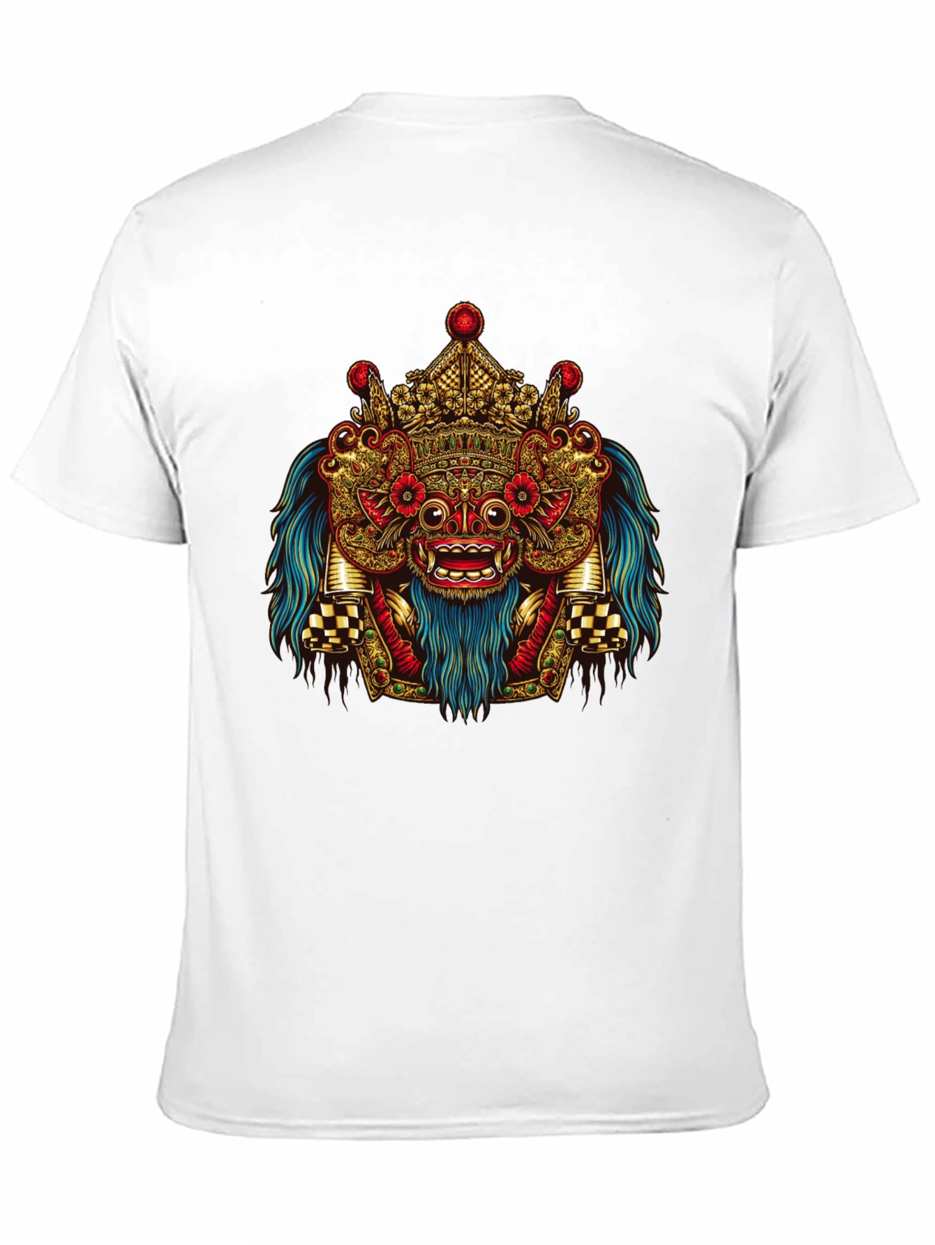 Balinese Barong Graphic Tee - Unique Cultural Design