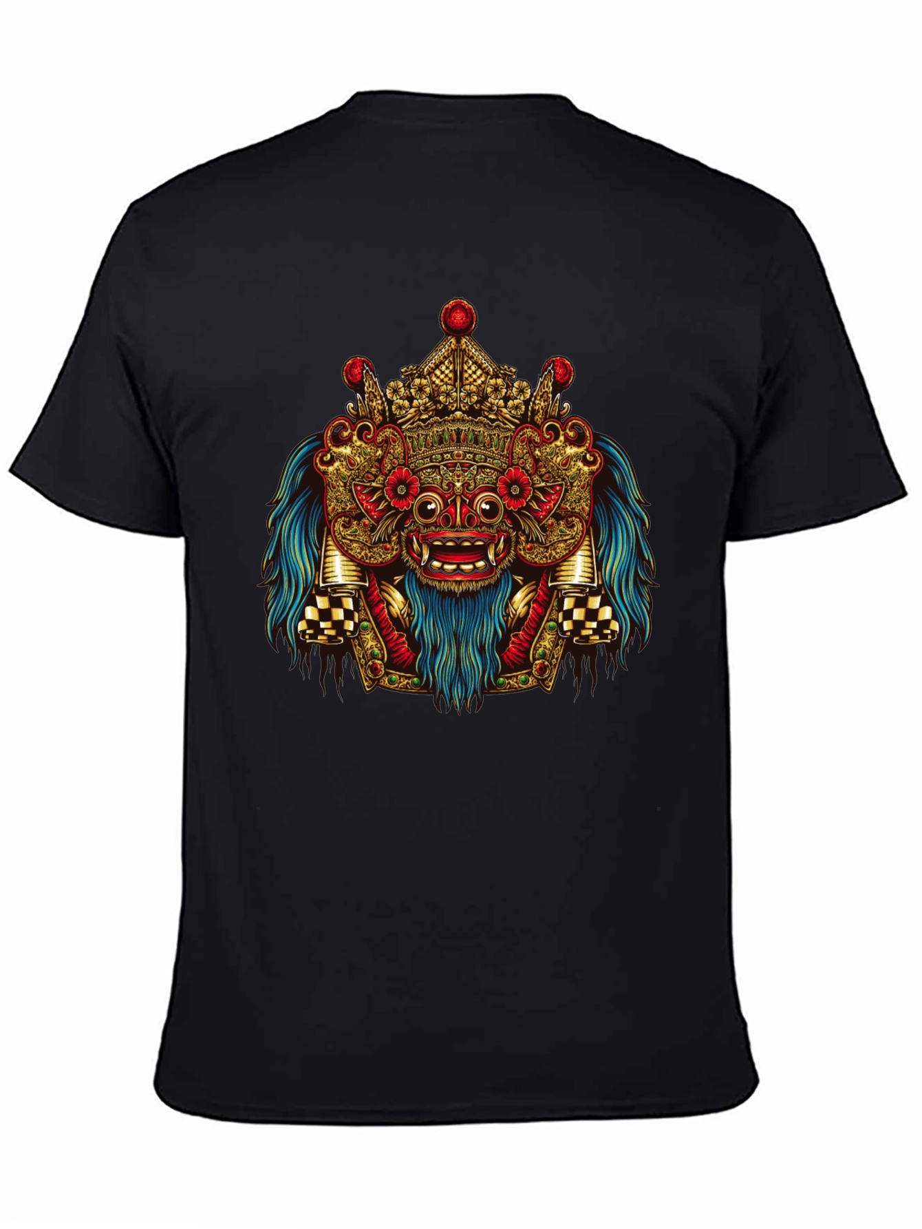 Balinese Barong Graphic Tee - Unique Cultural Design