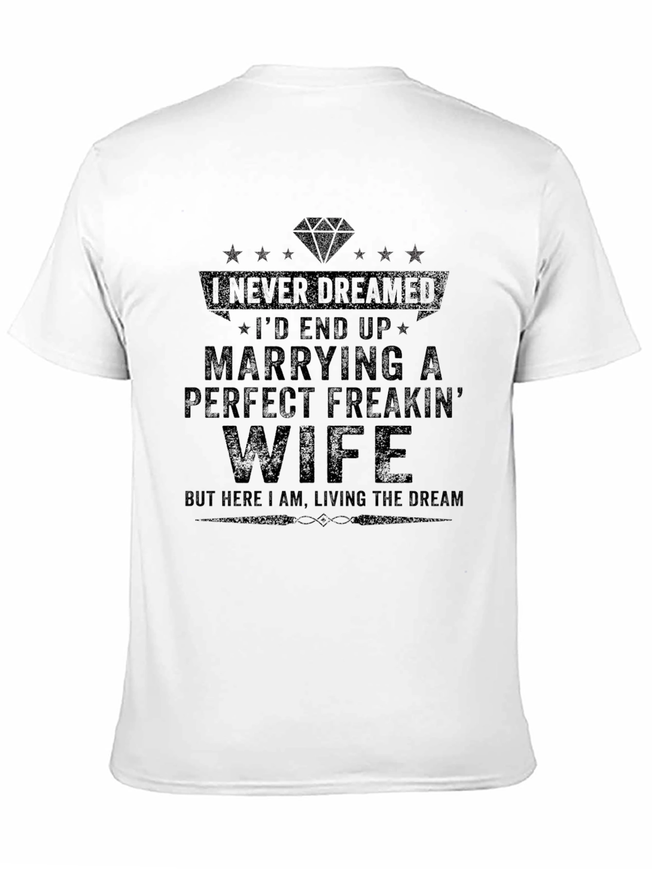 Funny Married Life T-Shirt: Perfect Freakin Wife Tee