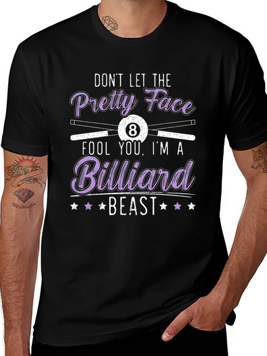 Billiard Beast T-Shirt - Funny Pool Player Tee