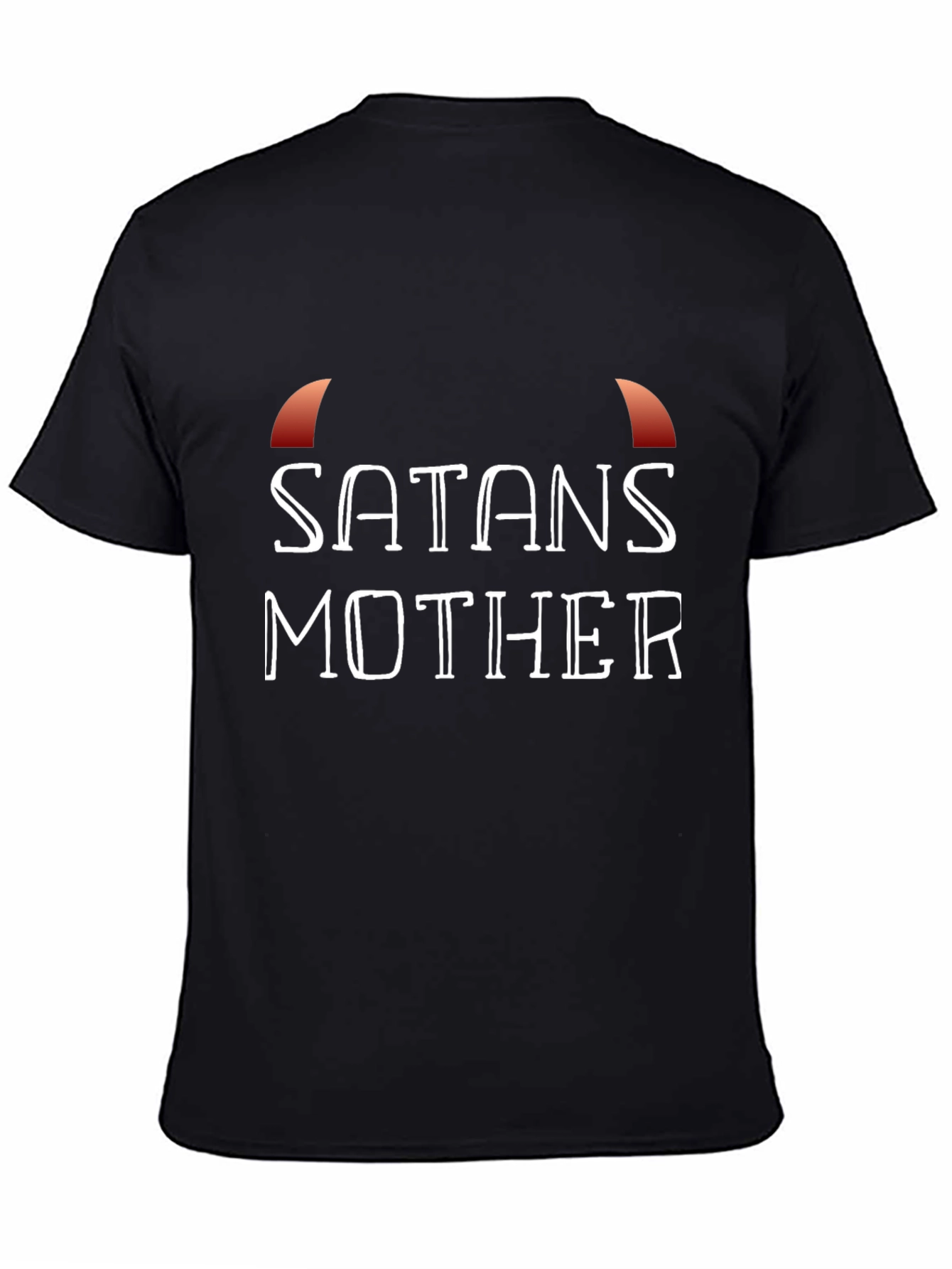 Satans Mother T-Shirt - Black Crew Neck Graphic Tee