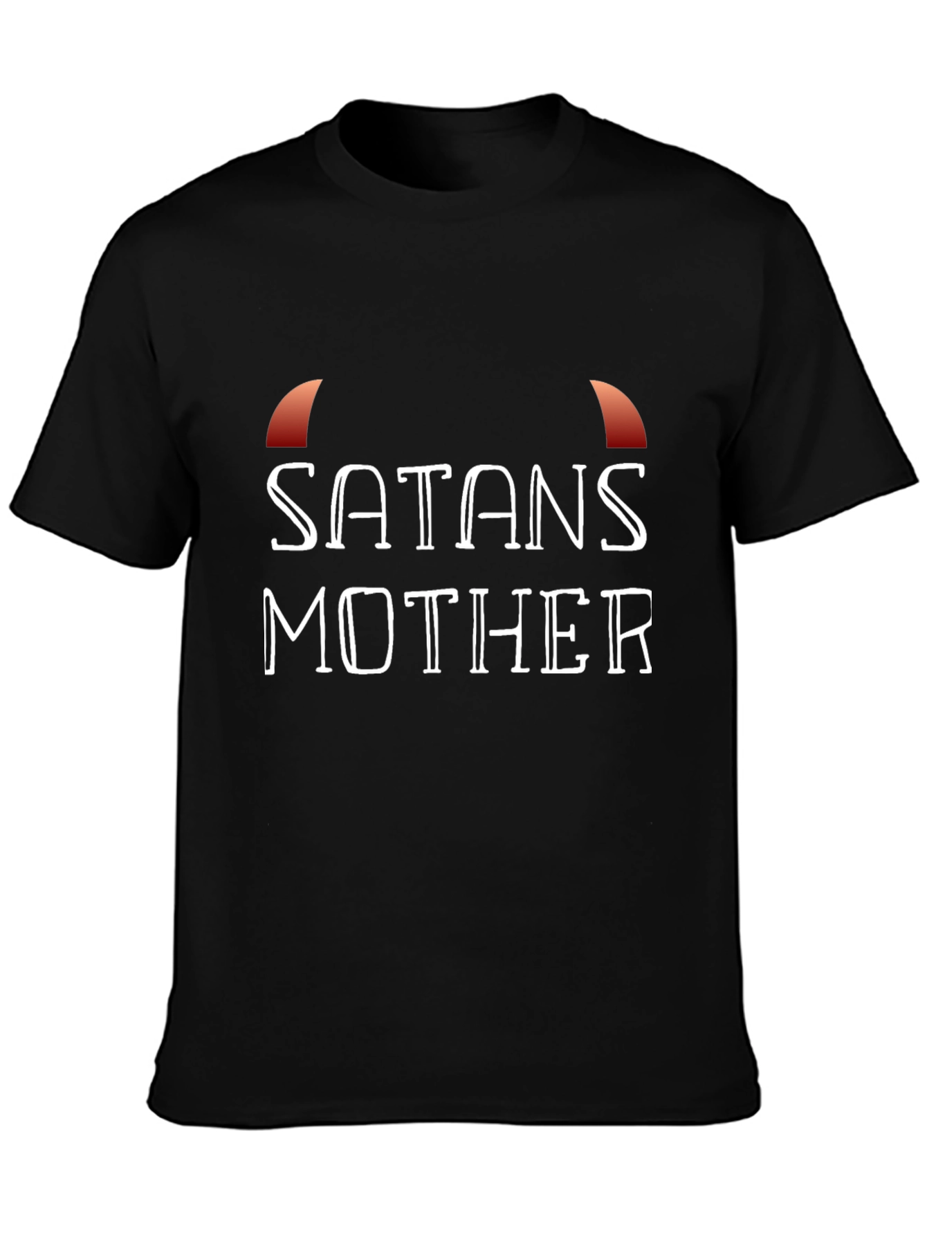 Satans Mother T-Shirt - Black Crew Neck Graphic Tee