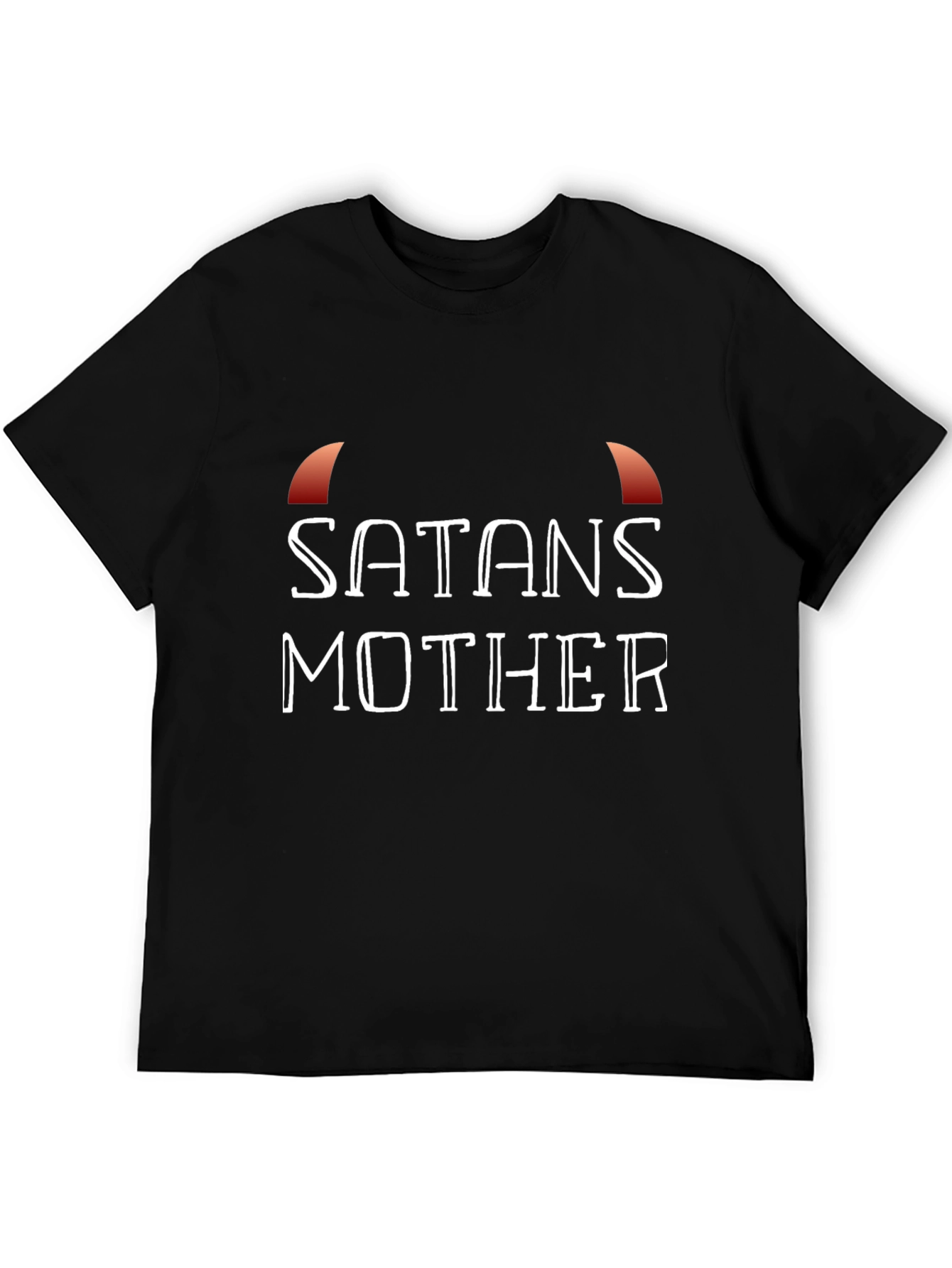 Satans Mother T-Shirt - Black Crew Neck Graphic Tee