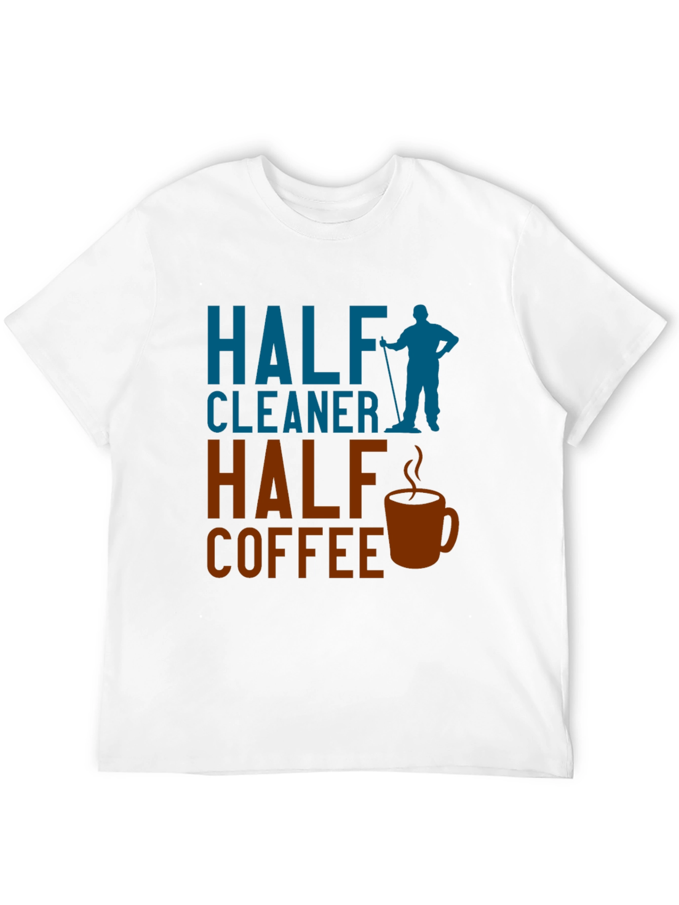 Half Cleaner Half Coffee Graphic T-Shirt