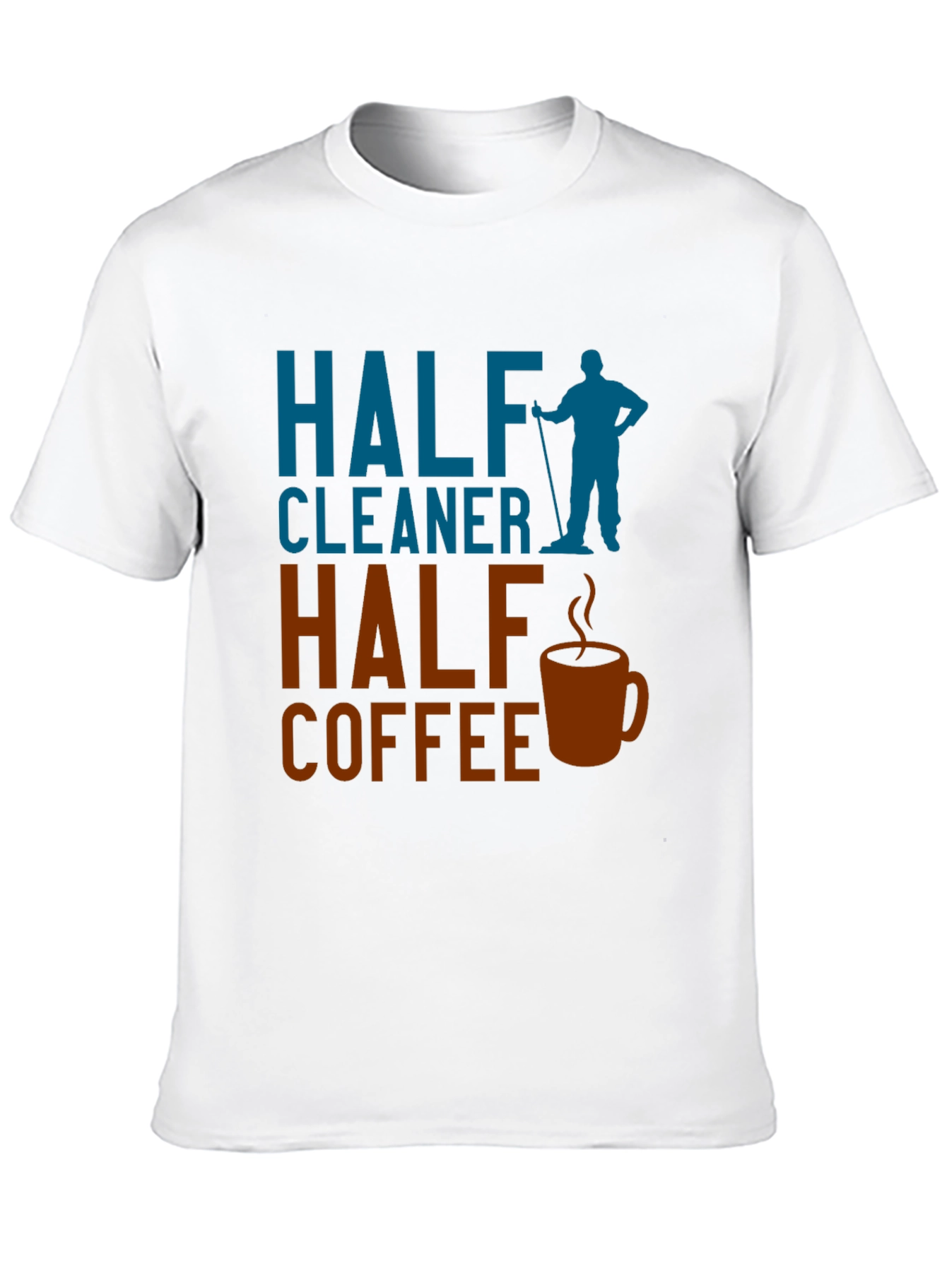 Half Cleaner Half Coffee Graphic T-Shirt