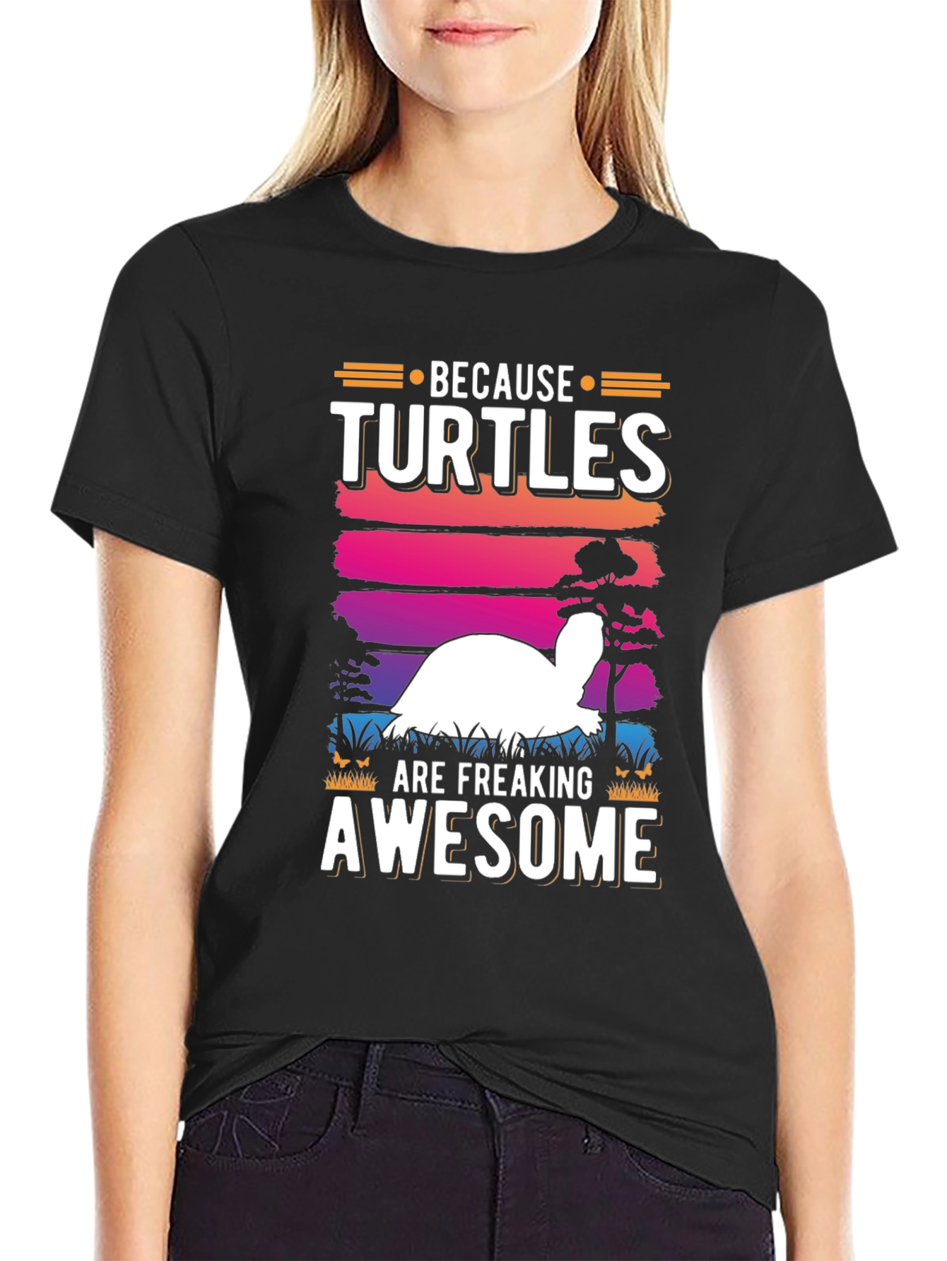 Funny Turtle Lover T-Shirt - Because Turtles Are Awesome
