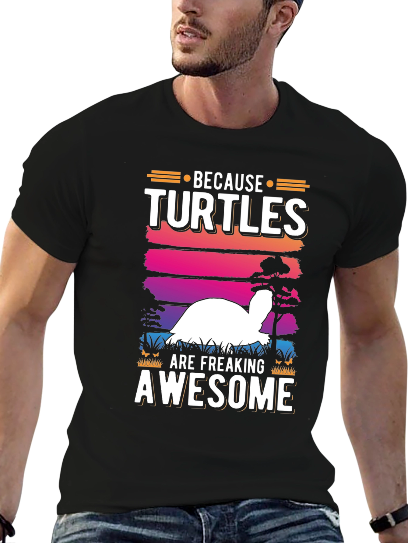 Funny Turtle Lover T-Shirt - Because Turtles Are Awesome