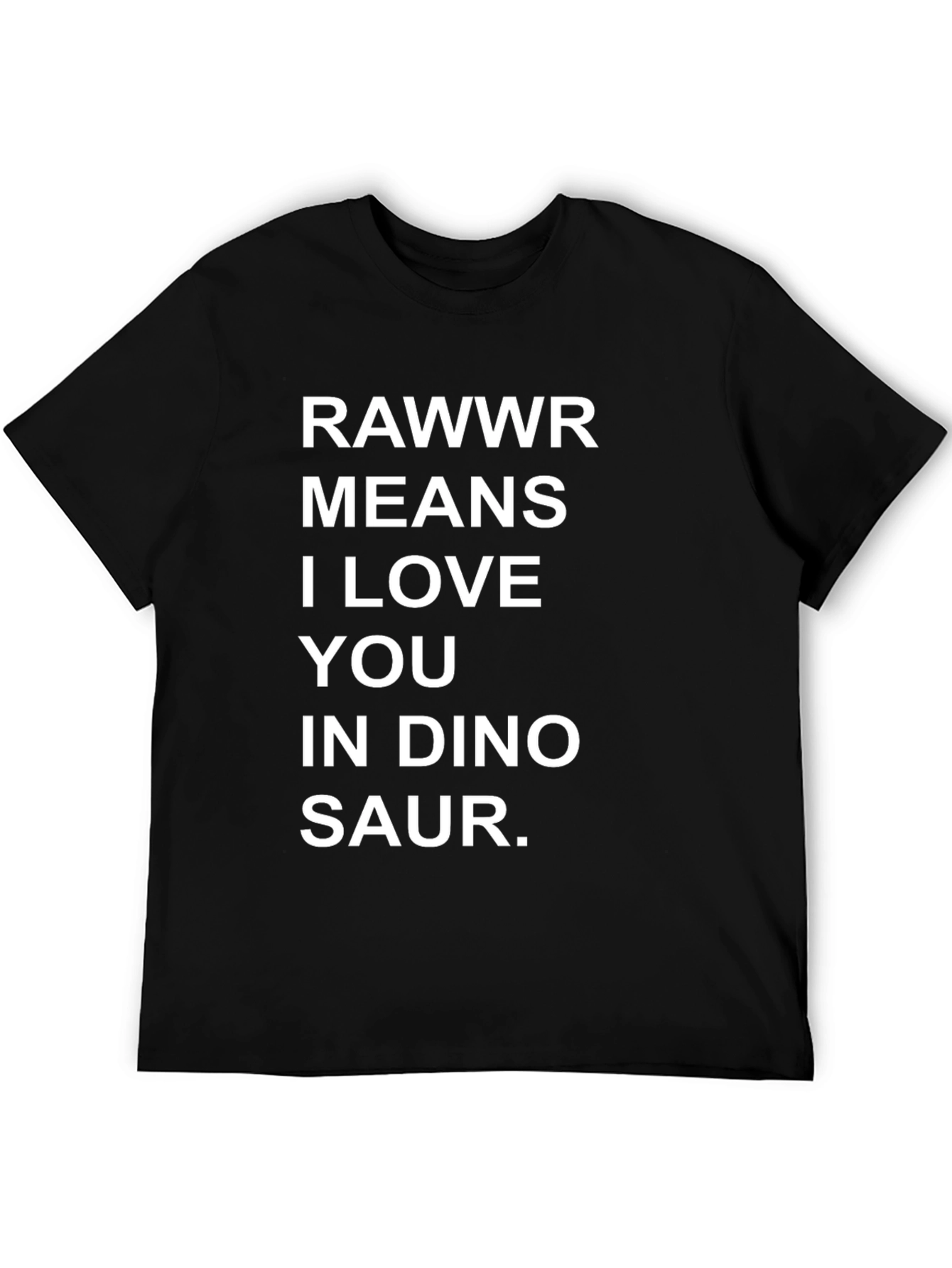 Rawwr Means I Love You T-Shirt Funny Dinosaur Tee