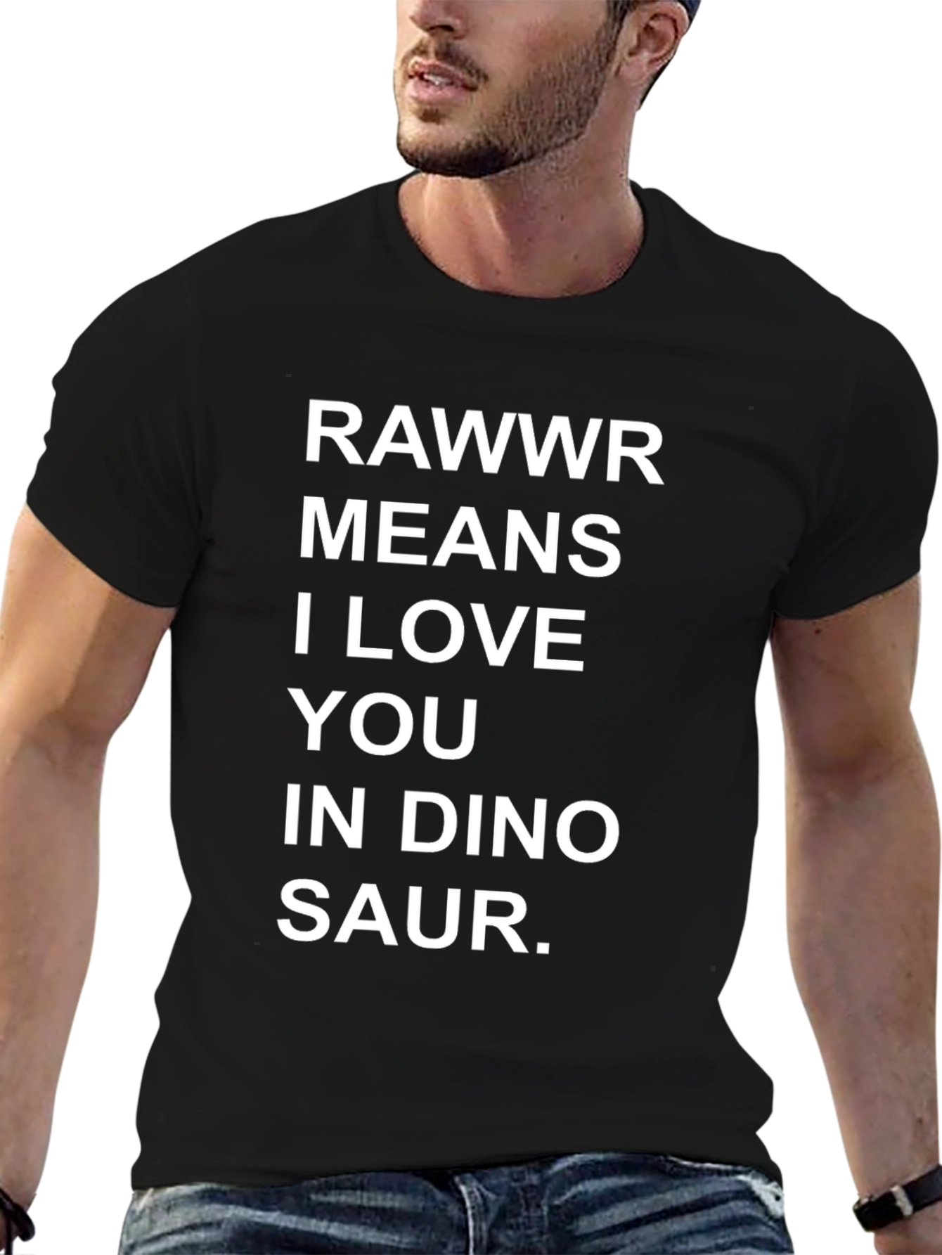 Rawwr Means I Love You T-Shirt Funny Dinosaur Tee