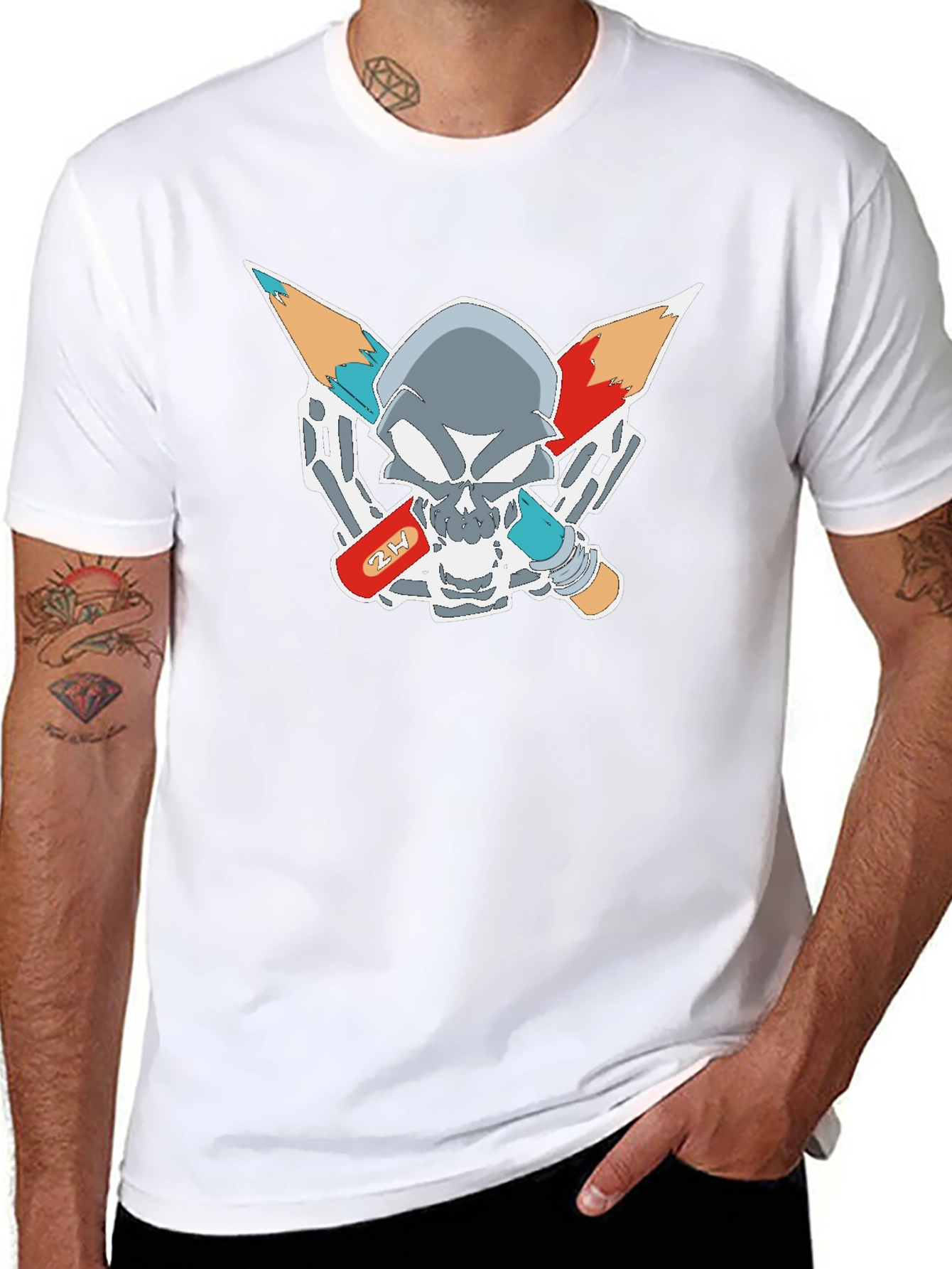 Edgy Graphic Skull T-Shirt