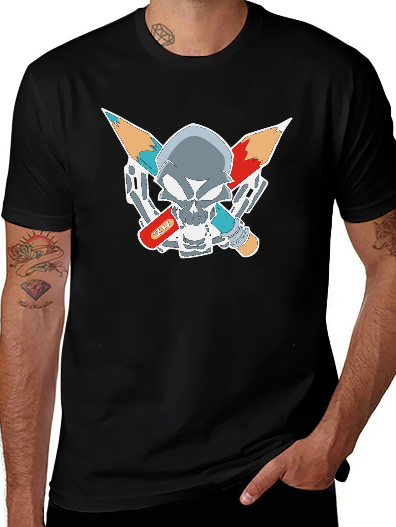 Edgy Graphic Skull T-Shirt