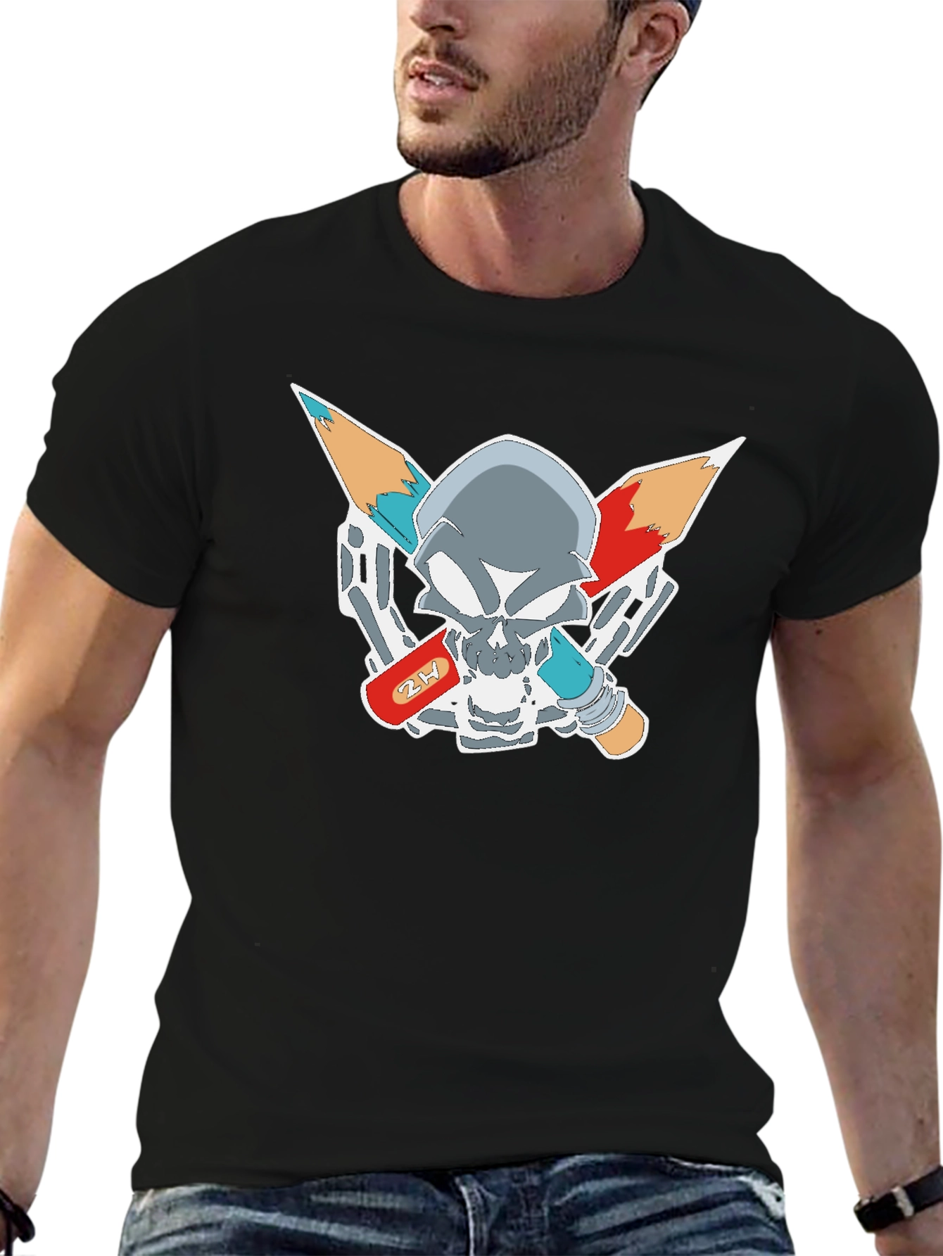 Edgy Graphic Skull T-Shirt