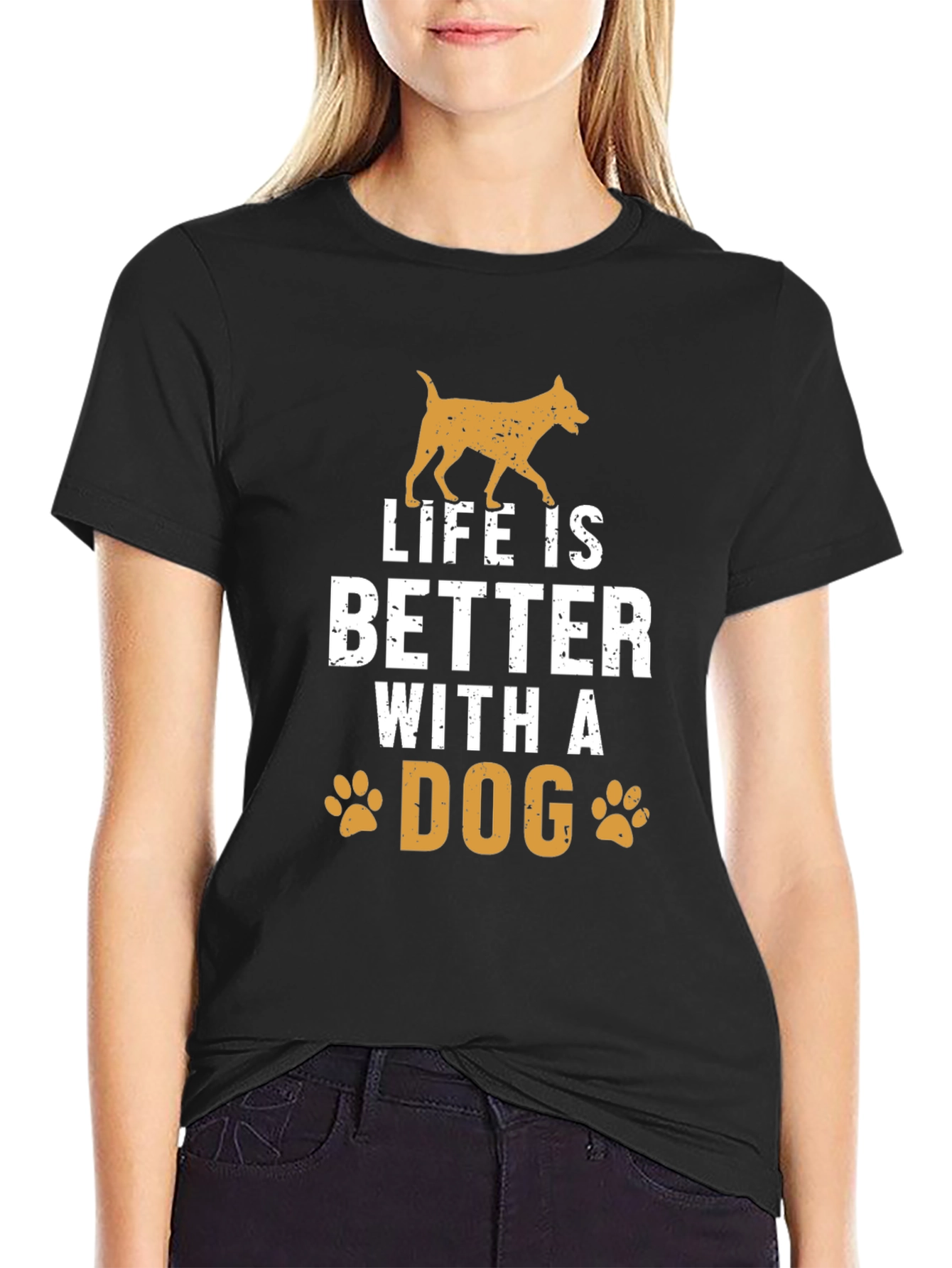 Life is Better with a Dog Graphic T-Shirt