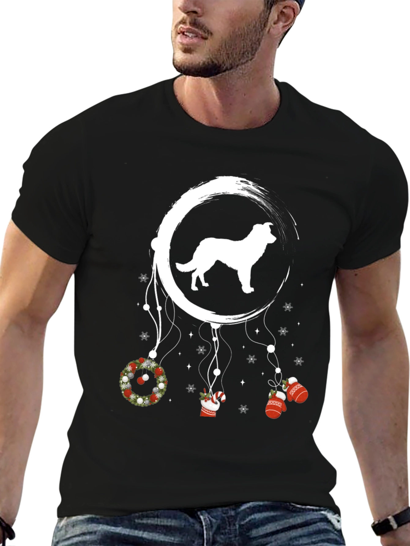 Dog Christmas Dreamcatcher T-Shirt