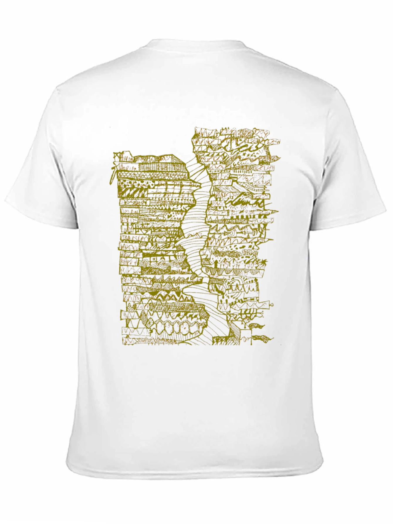 Abstract Art Tee - Black Graphic Print T-Shirt