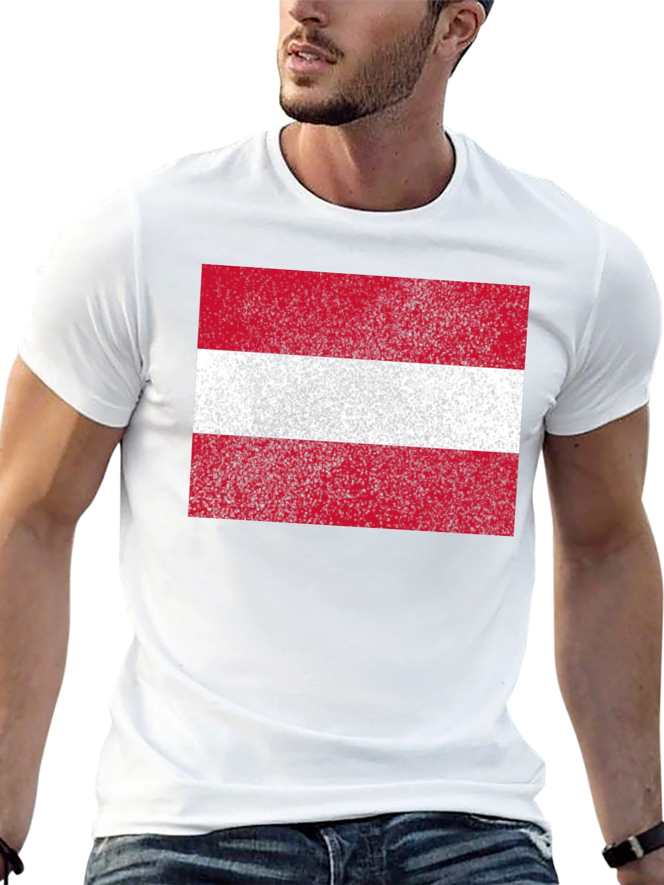Austria Flag T-Shirt | Distressed Design