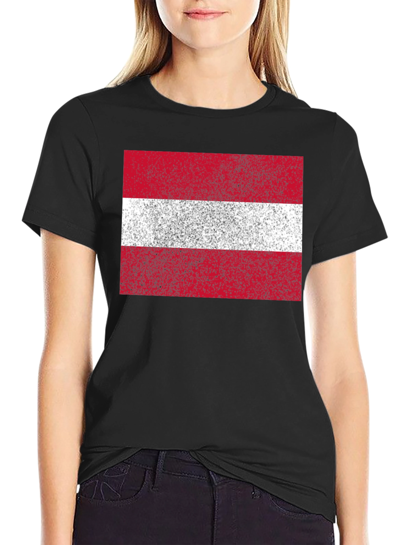 Austria Flag T-Shirt | Distressed Design