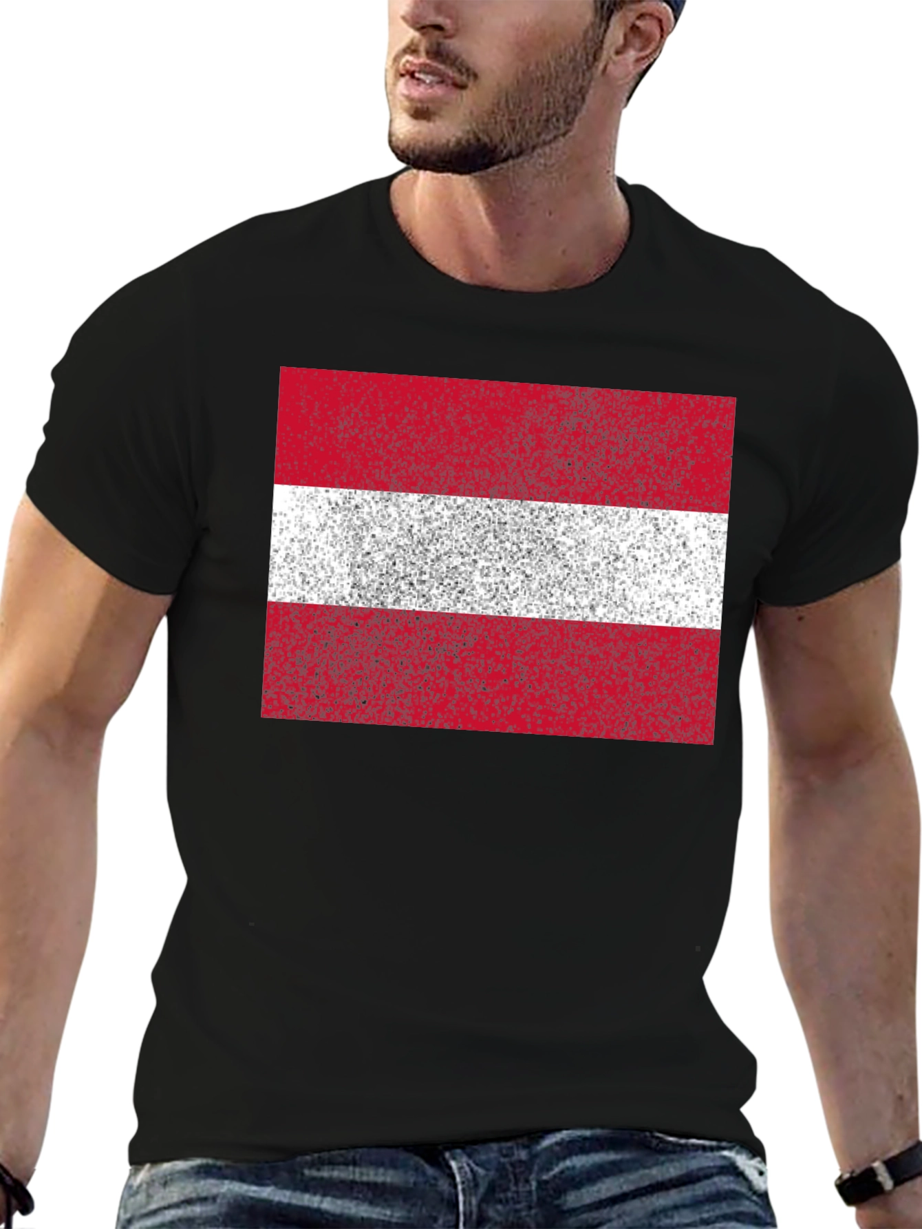 Austria Flag T-Shirt | Distressed Design