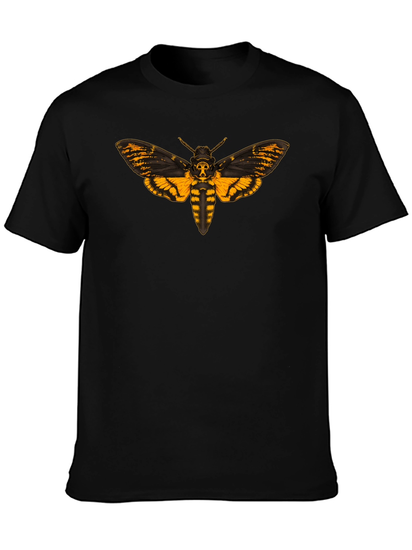 Deaths Head Moth Graphic Tee - Black